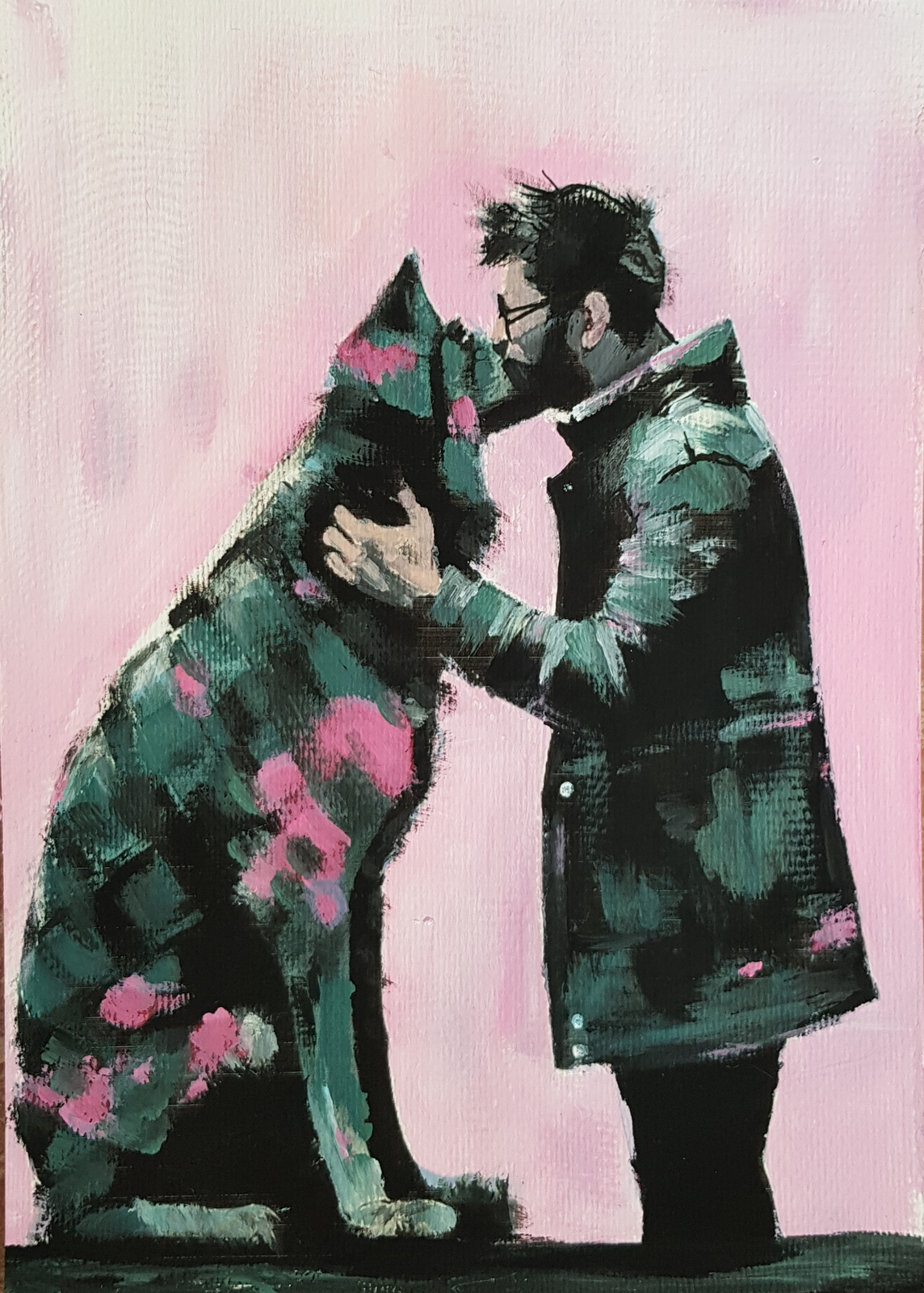 Akrylmålning Unconditional love av Jonas Pehrsson