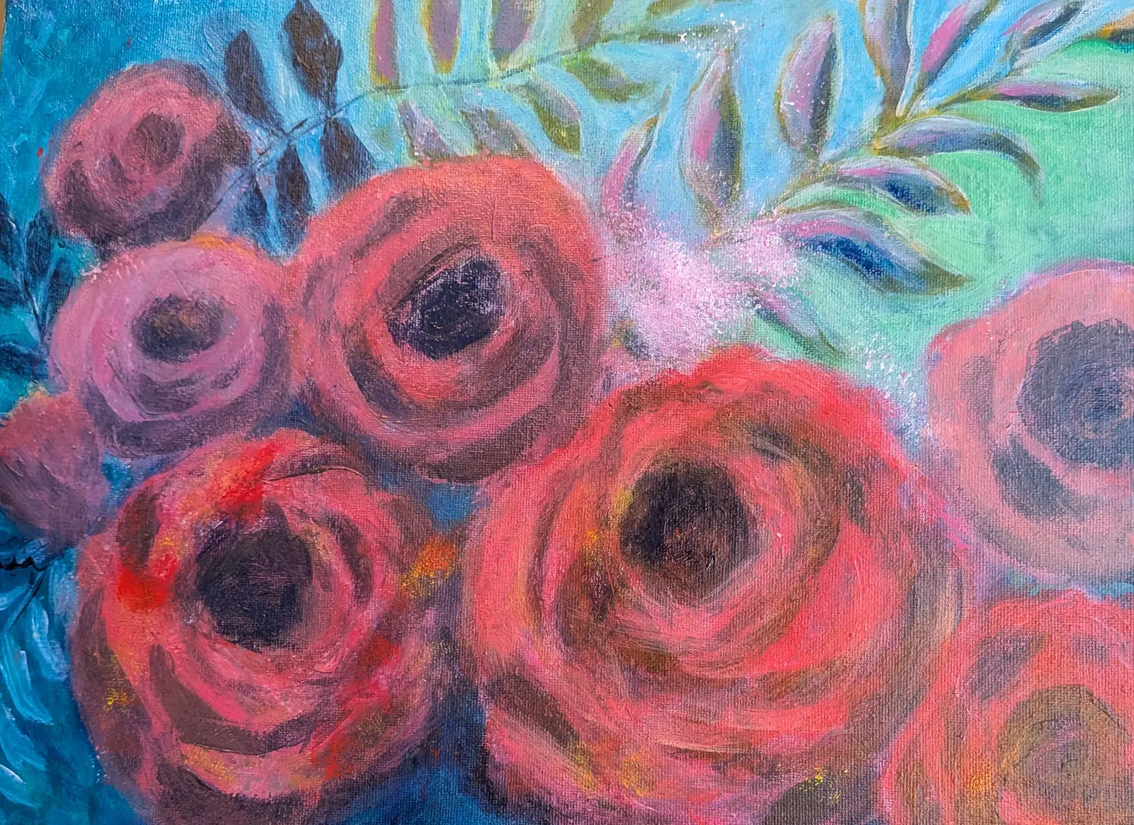 Akrylmålning Farväl av Veronica Kjaernes