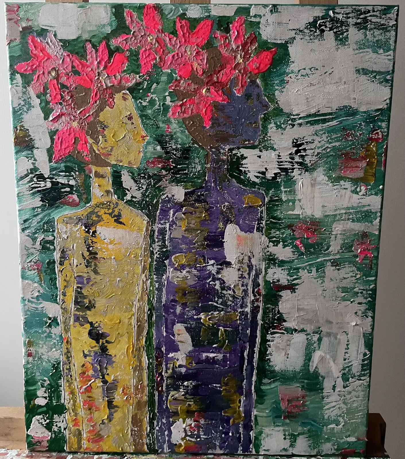 Akrylmålning Genom stormen av Salma Lindholm