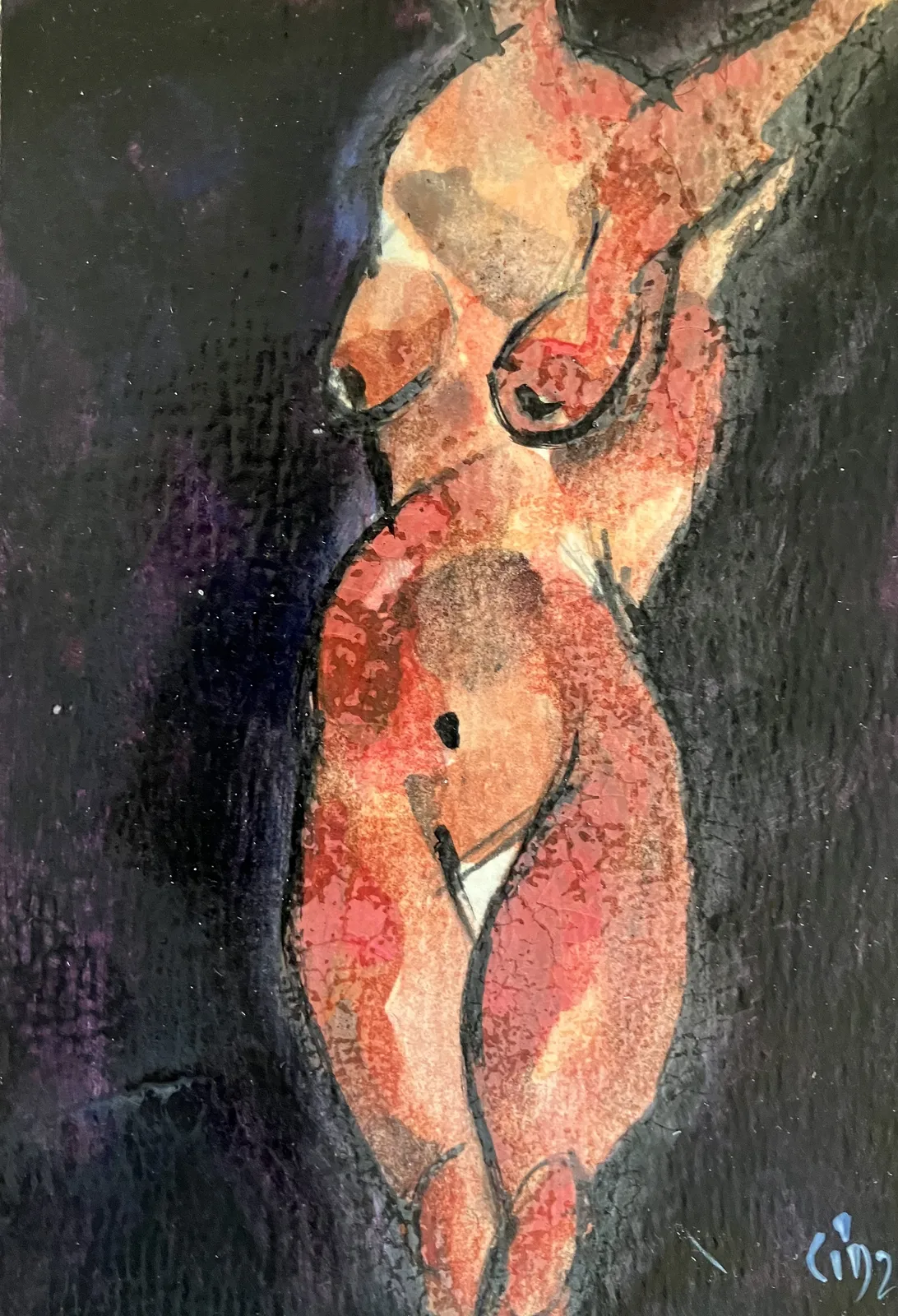 Naken modell Akt 28 av Calin Ion Deas