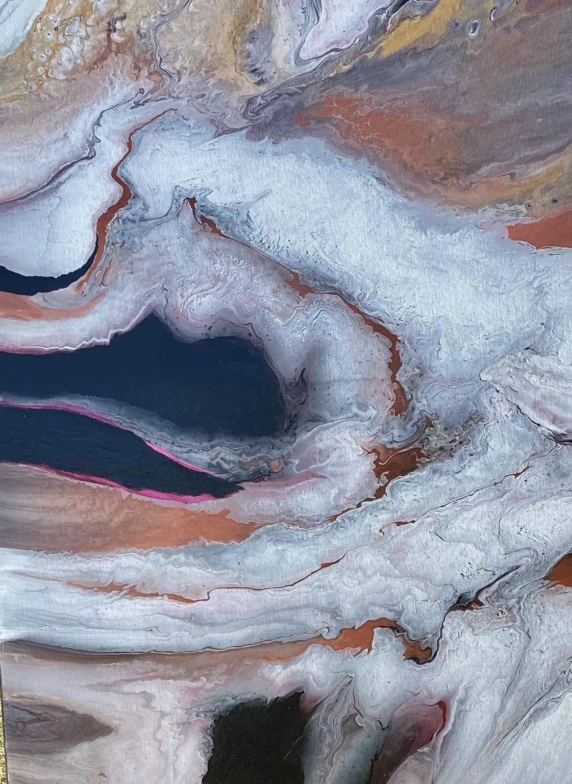 Akrylmålning Aurora of earth av Erlinda Nordh