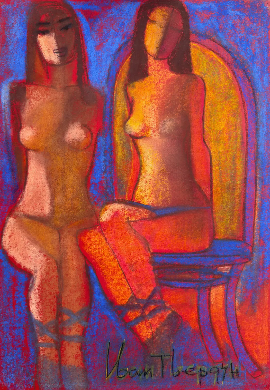 Pastel Nudes XXIII av Ivan Tverdun