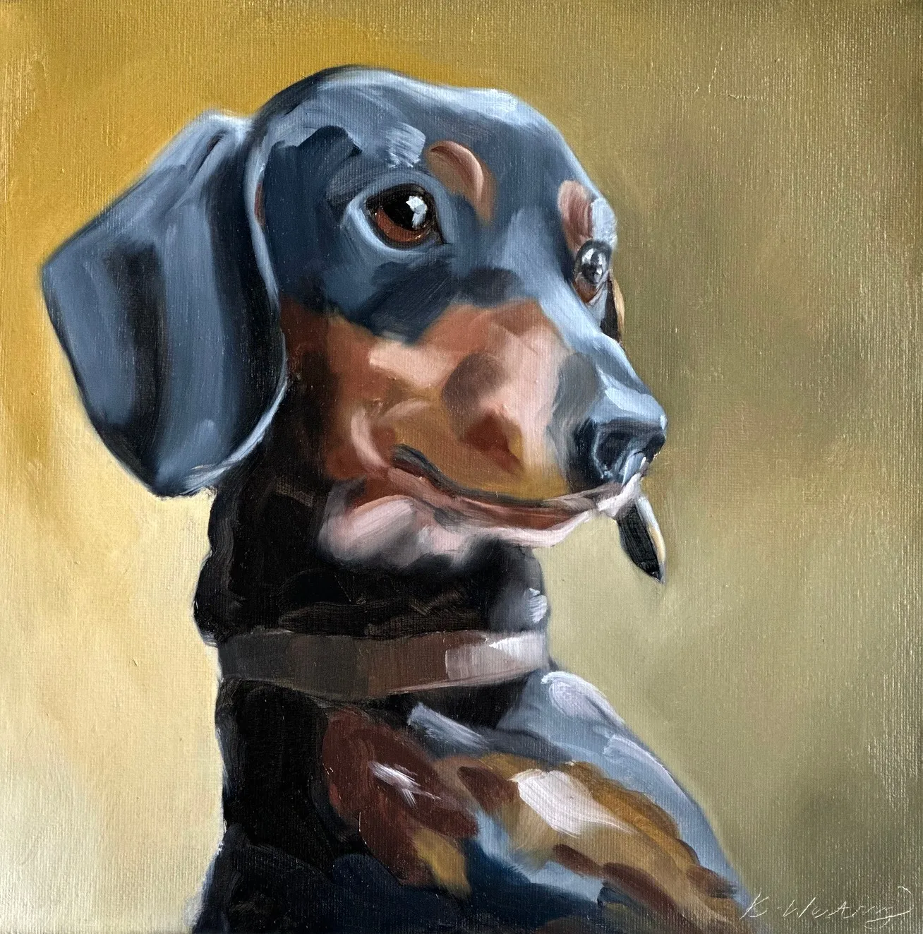 Oljemålning Belle av Kristina Westring