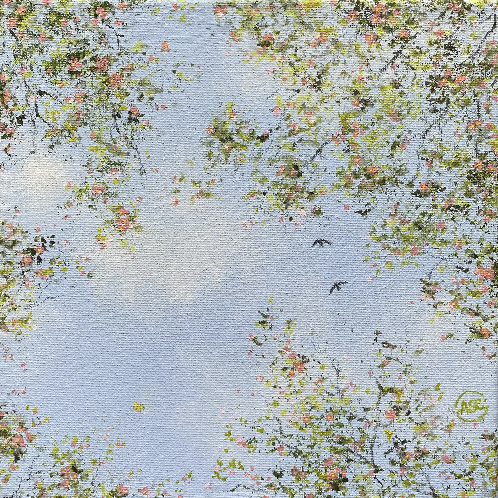 Akrylmålning ABOVE av Anna Sandberg Emilsson