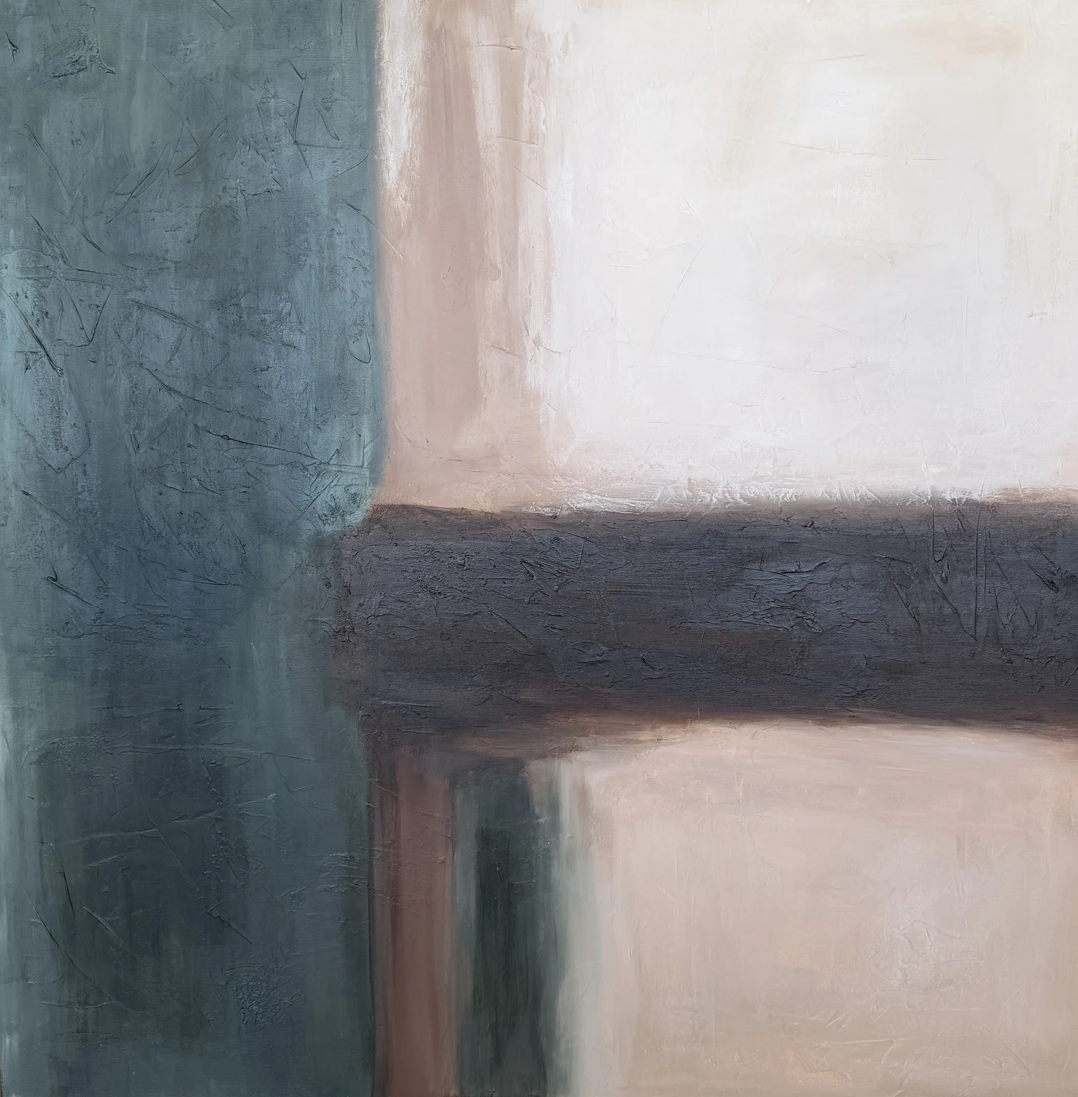 Akrylmålning Soft Division av Linda Thörnblom