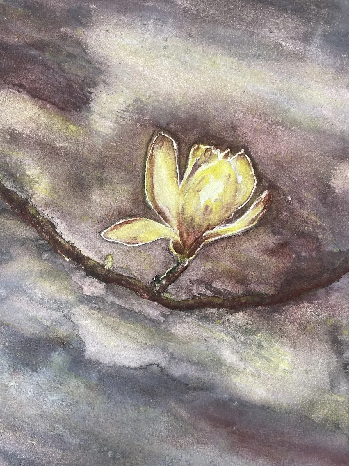 Akvarell Prima ballerina av Lilly Nordström