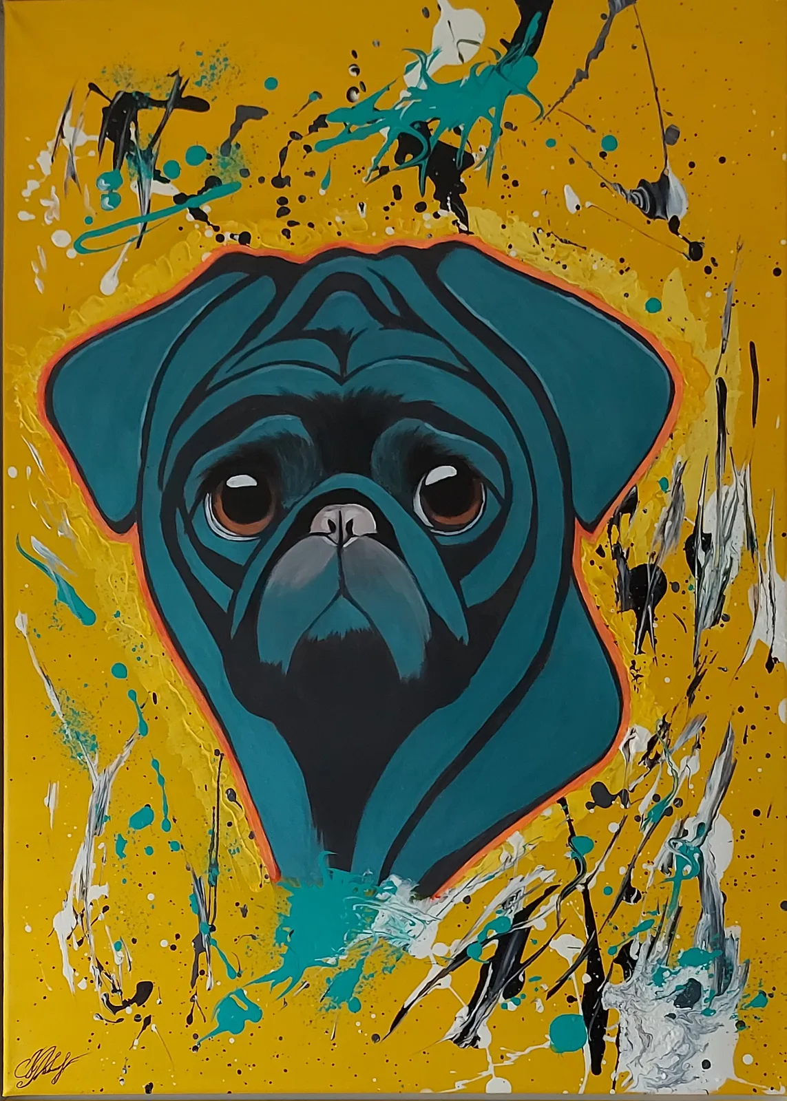 Akrylmålning av Mila Cleyde