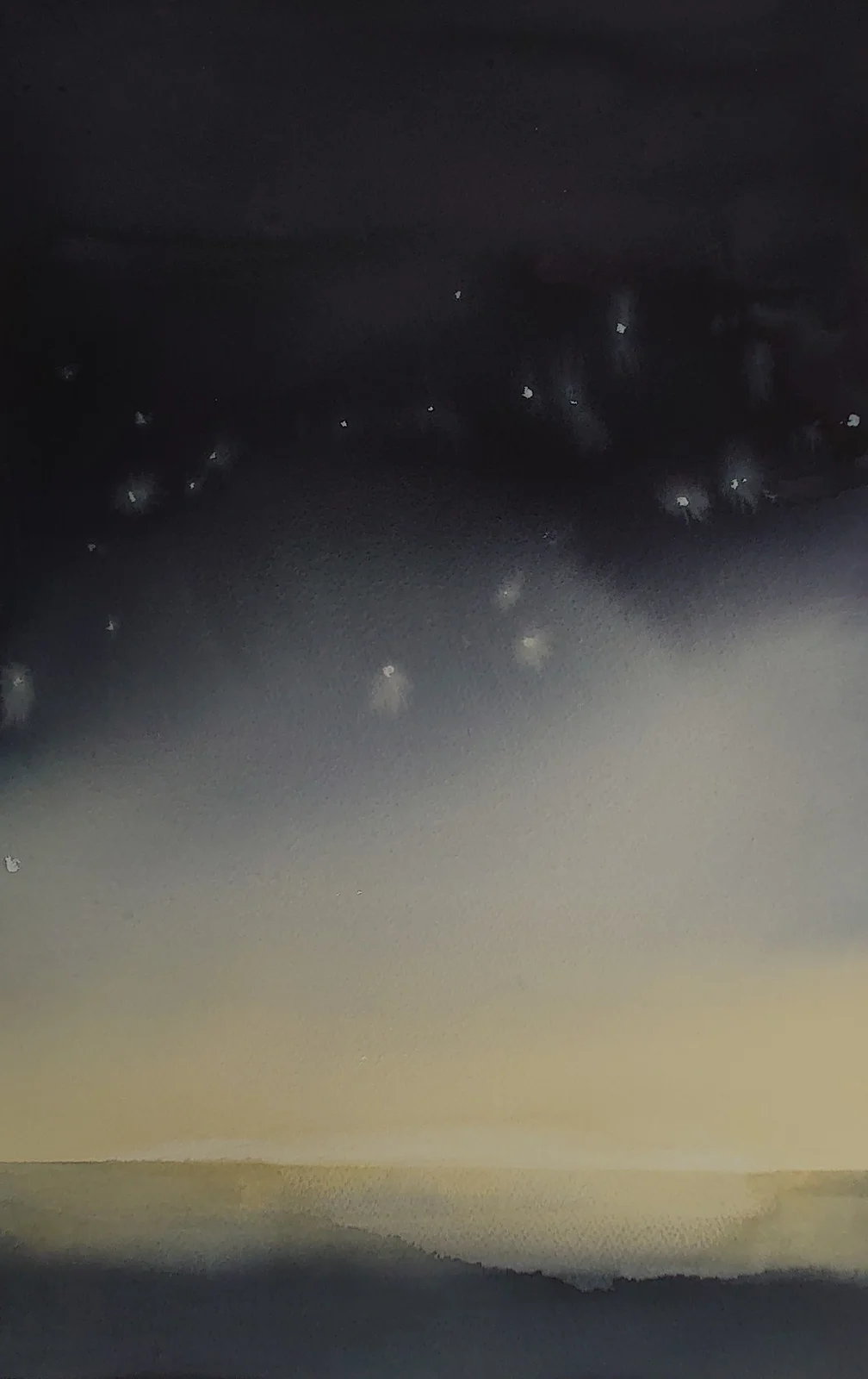 Akvarell Stärnklart av Eva Högberg