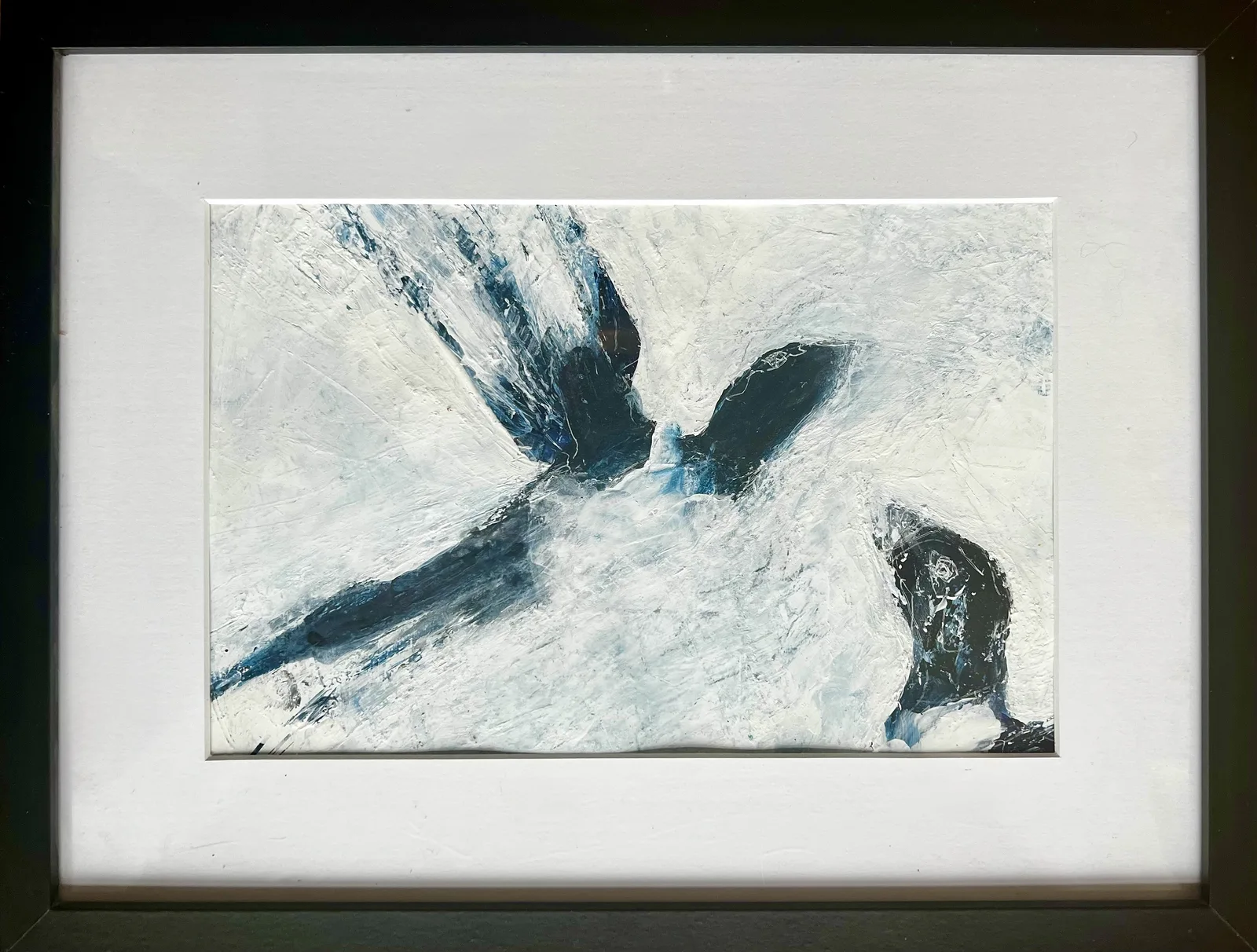 Akrylmålning Skata 19. Upplösningen. Ur serien" Ser du skatan". av Tom Kvém