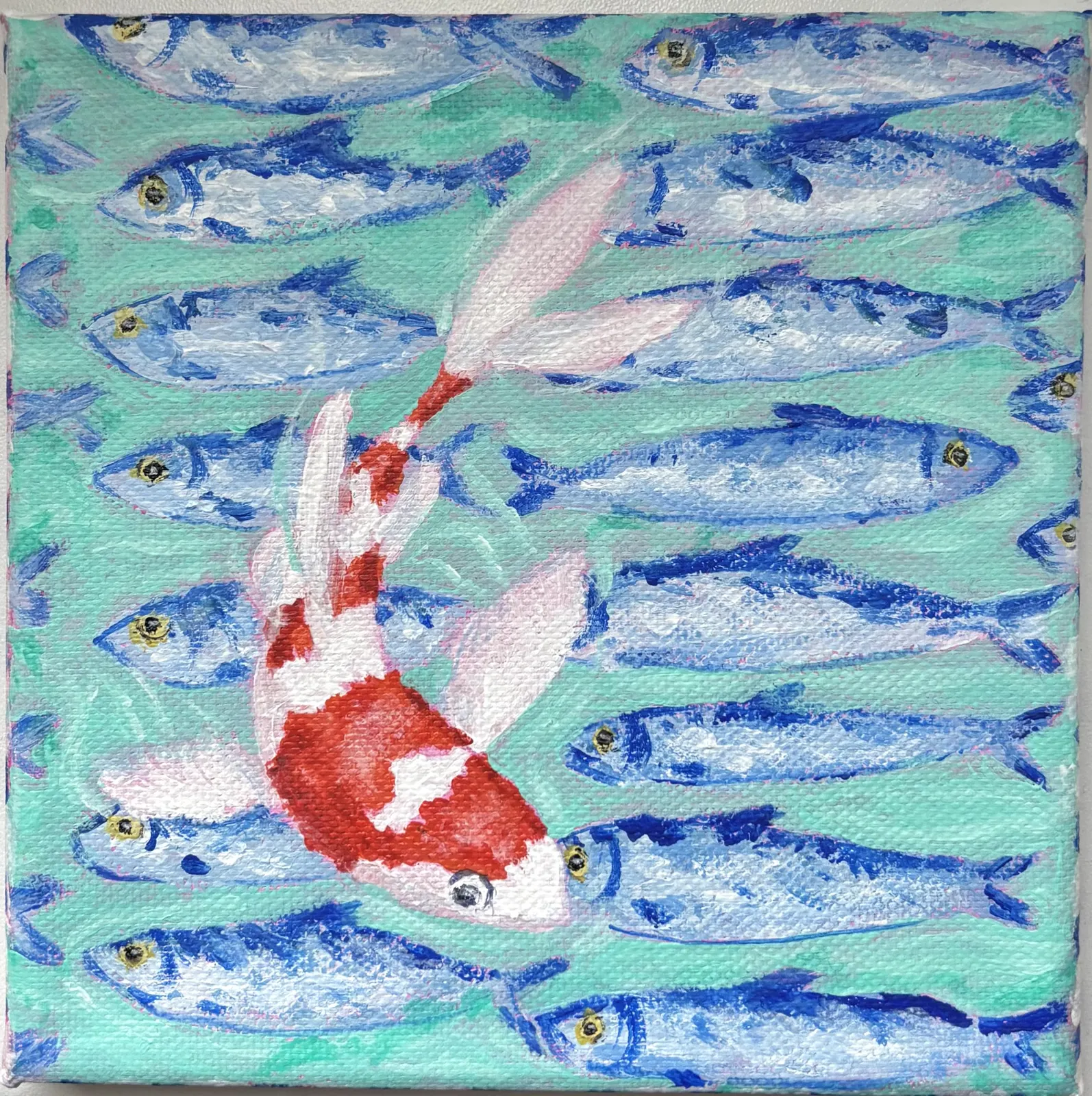 Akrylmålning Current Breaks av Lamija Sefer