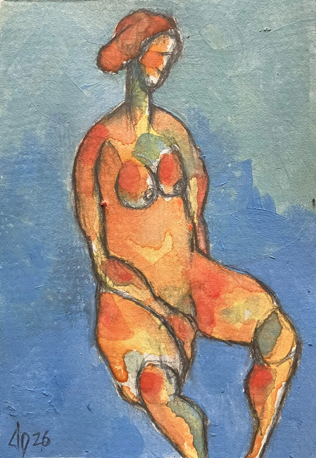 Naken modell Akt 47 av Calin Ion Deas