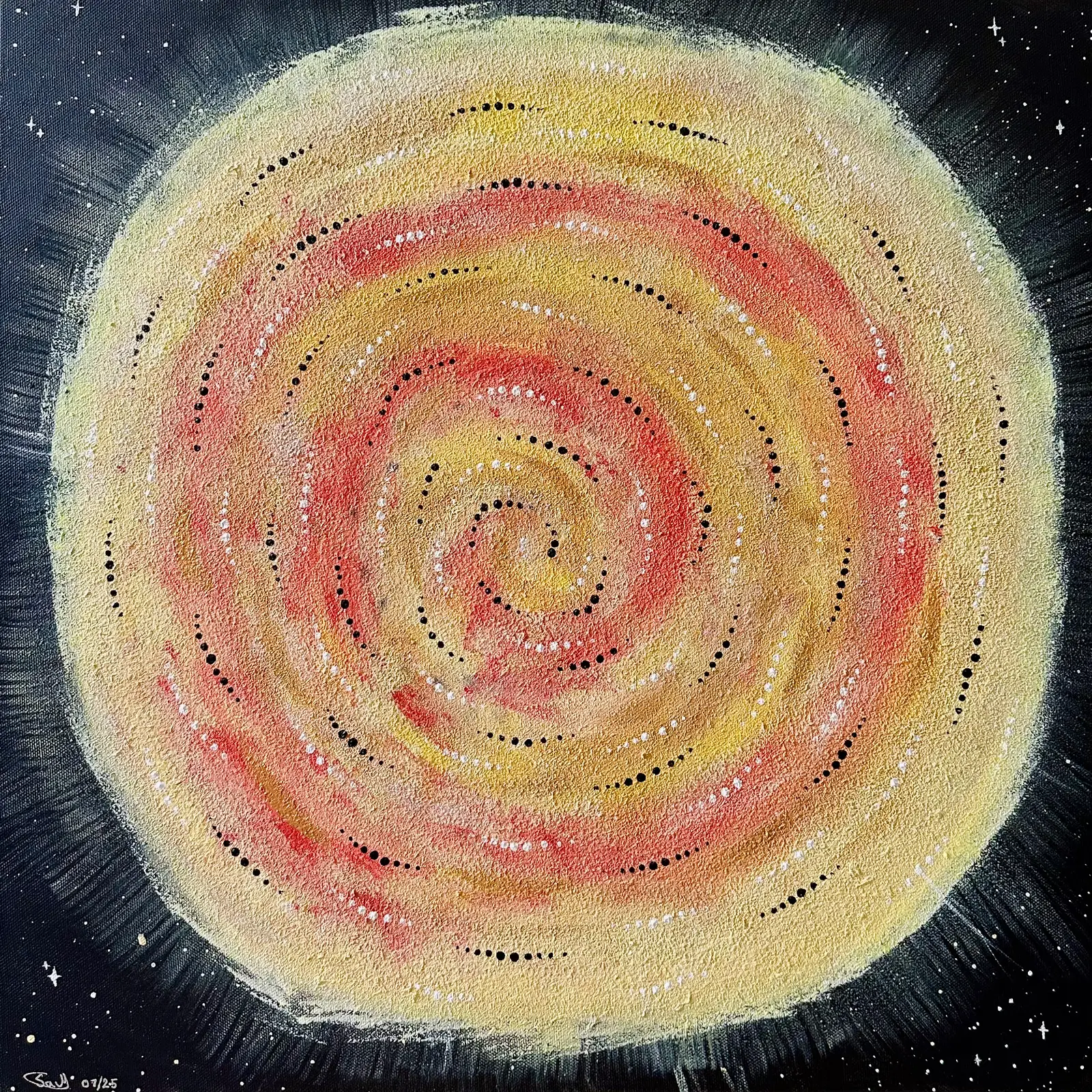 Akrylmålning Inner Sun av Marina Salnikova