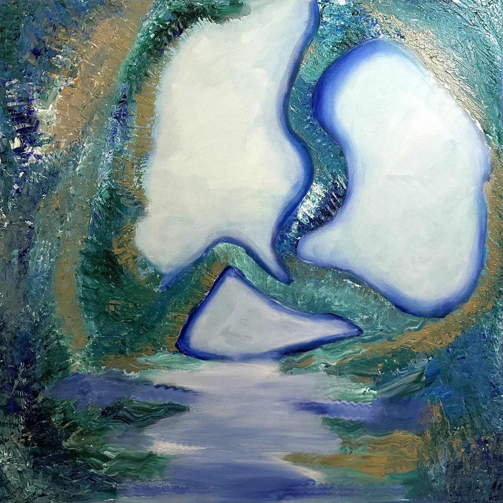 Akrylmålning Pandora av Mathilda Sjöberg