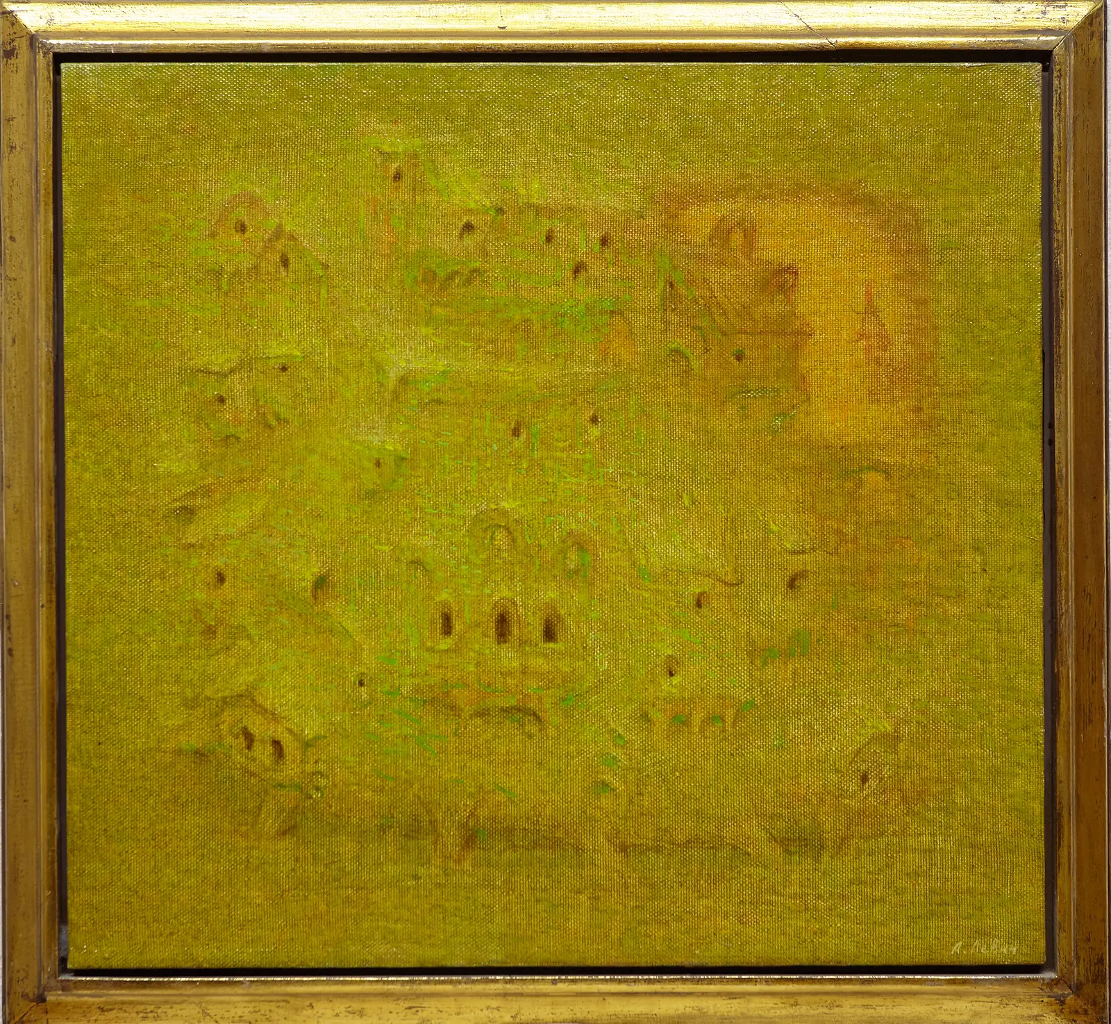 Oljemålning The Town I've Never Been To av Alexander Levich