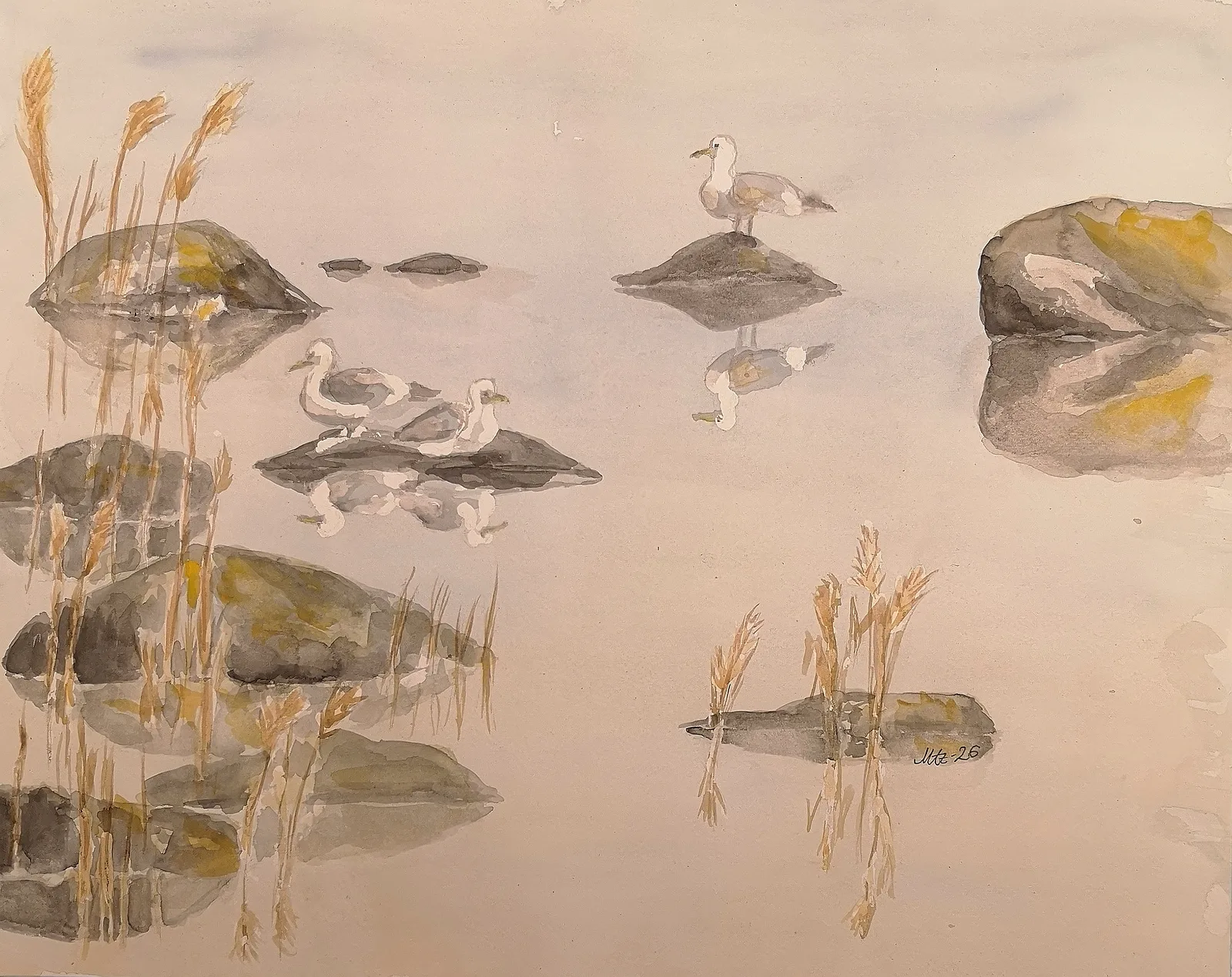 Akvarell av Maria Anderzén