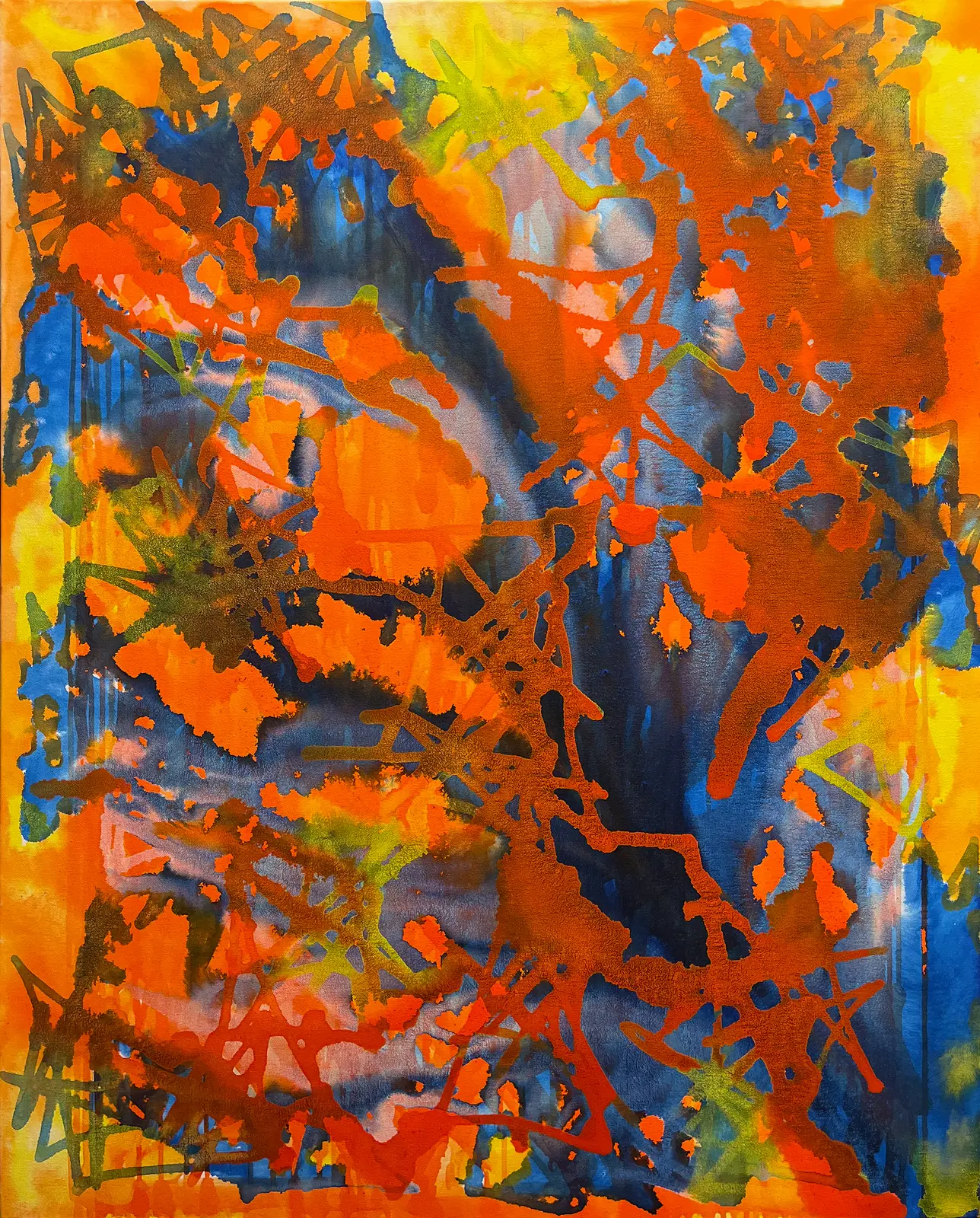 Akrylmålning Y2026—C7 av SkyOne Tobias Johansson