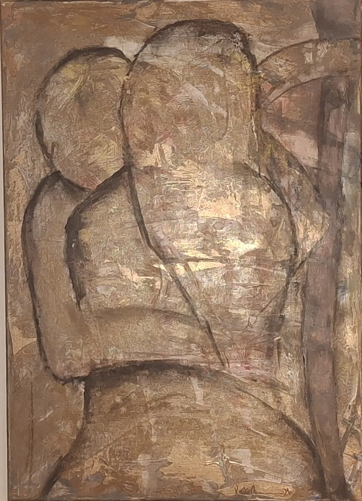 Akrylmålning Tenderness av Kristin Andresen