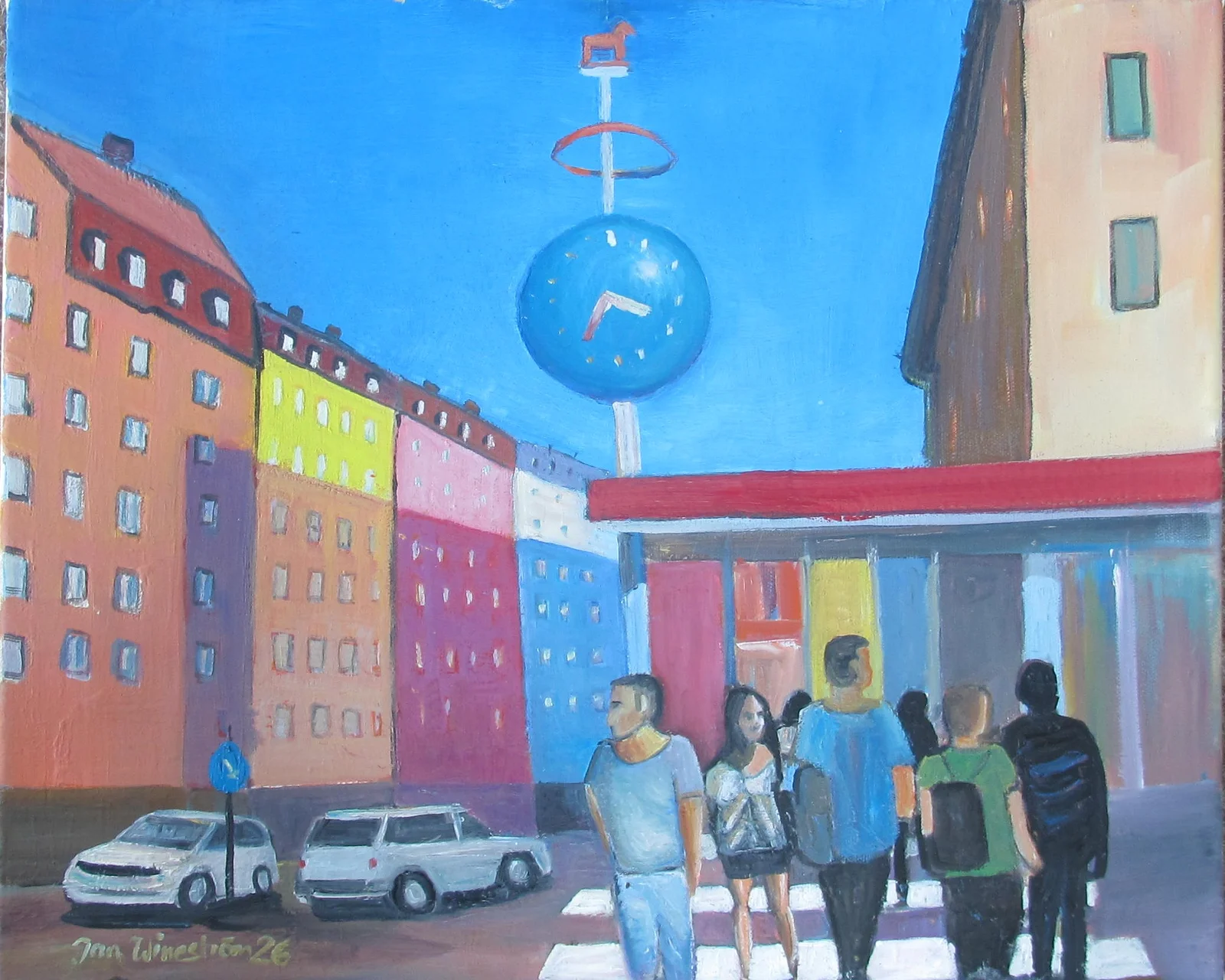 Oljemålning Skanstull av Jan Wineström