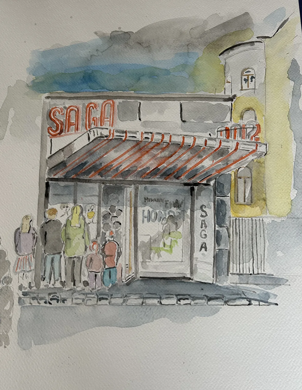 Akvarell Saga Biografen av Conny Johansson