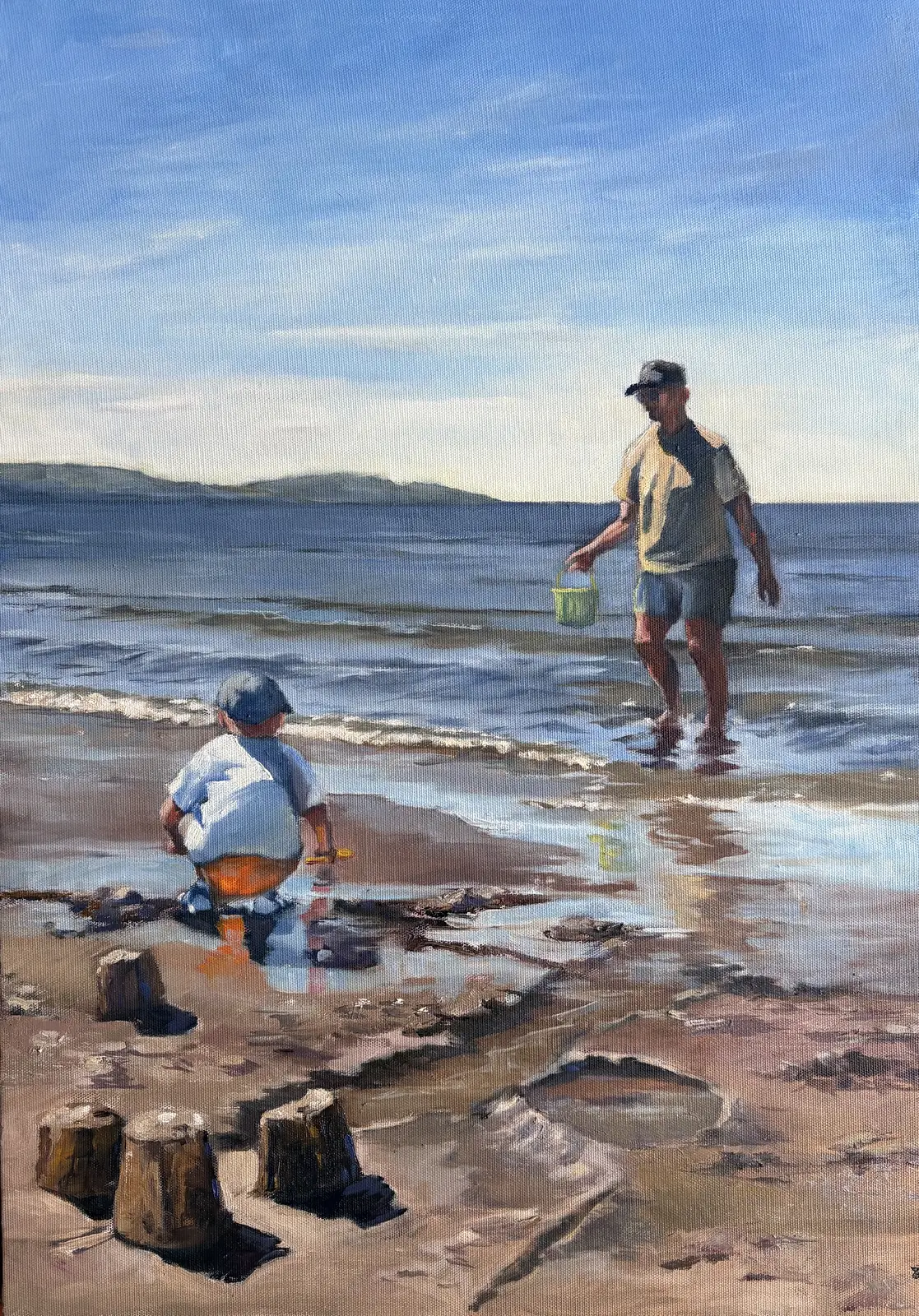 Oljemålning Hämta mer! av Margareta Bergetun