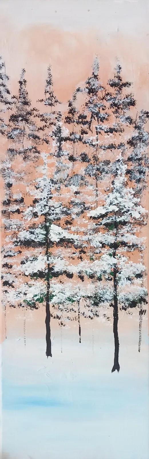 Akrylmålning Skymningskyla av Julia Wangenheim