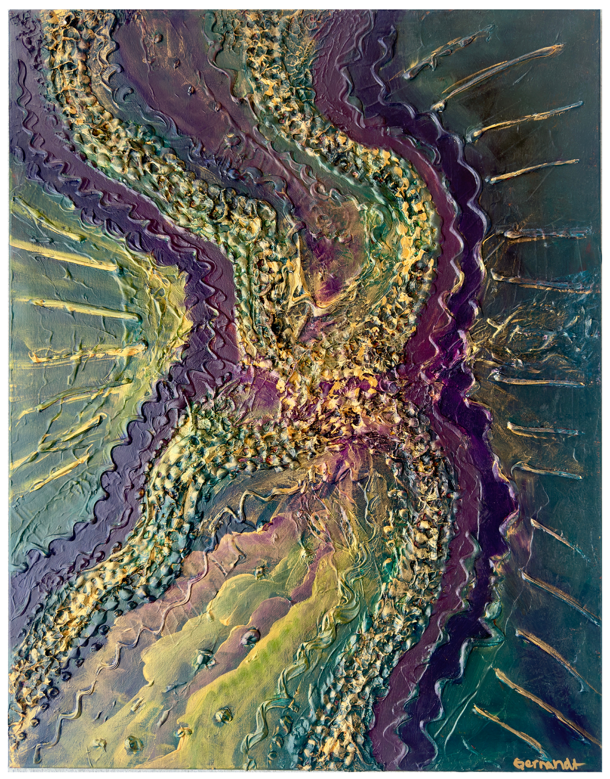 Akrylmålning Soil Density av Mikaela Gernandt