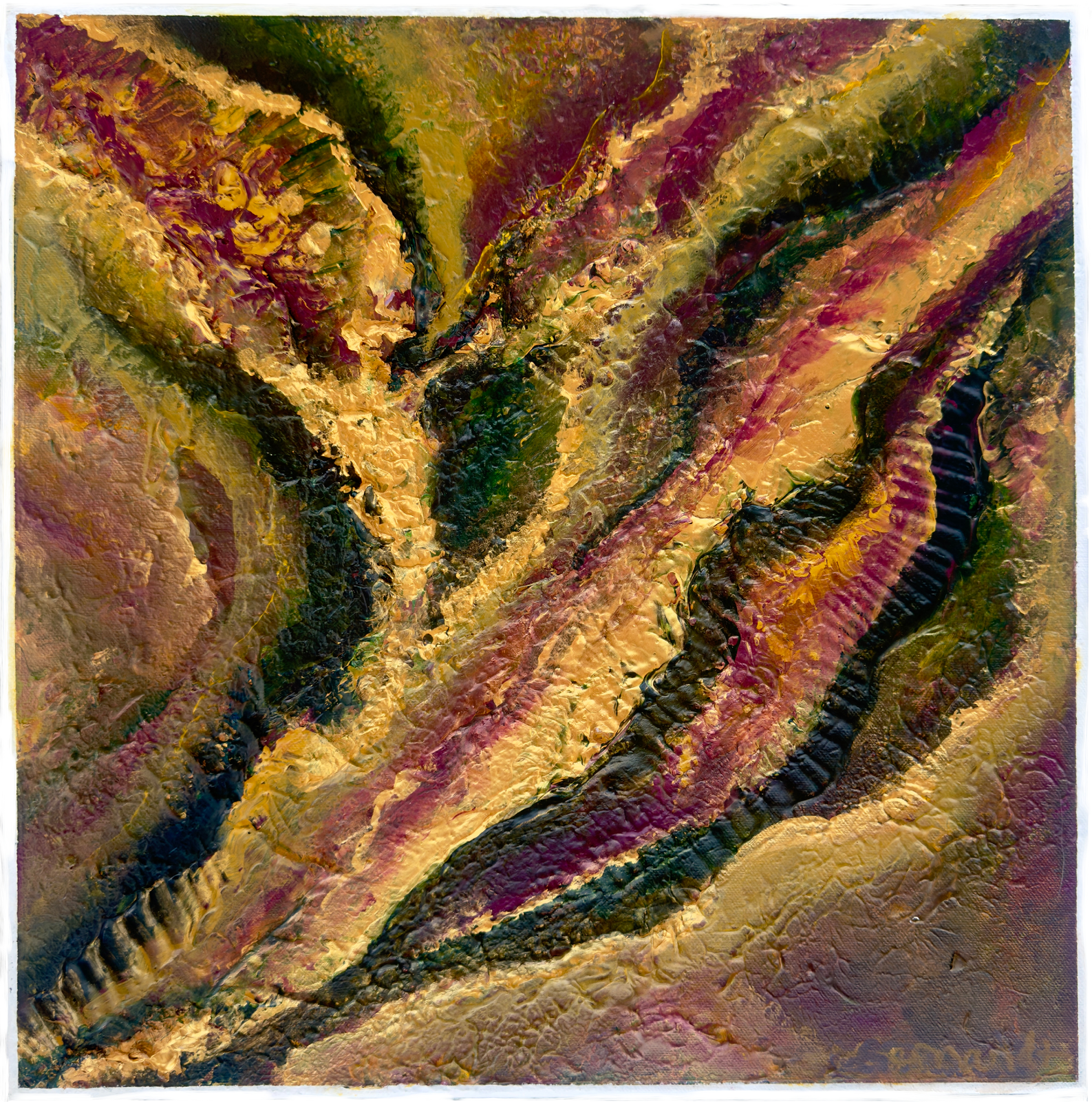 Akrylmålning Soil Matter av Mikaela Gernandt