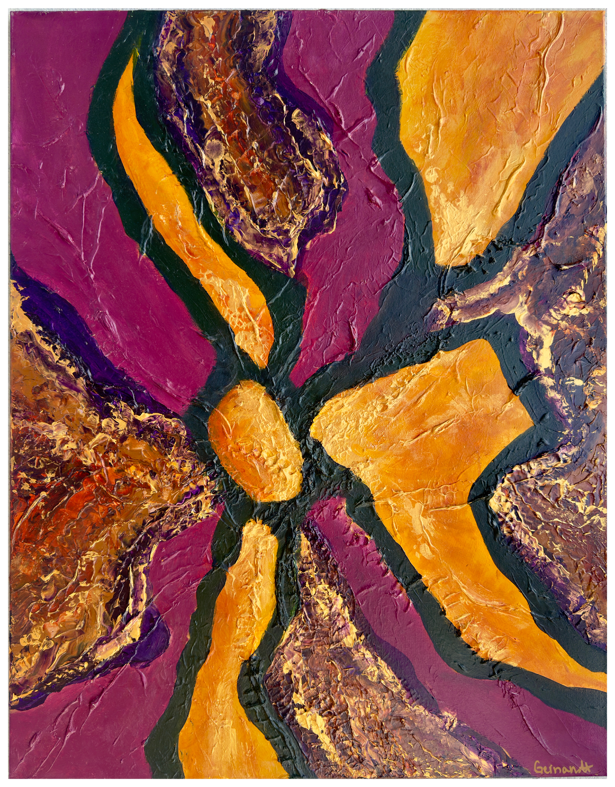 Akrylmålning Soil Substrate av Mikaela Gernandt