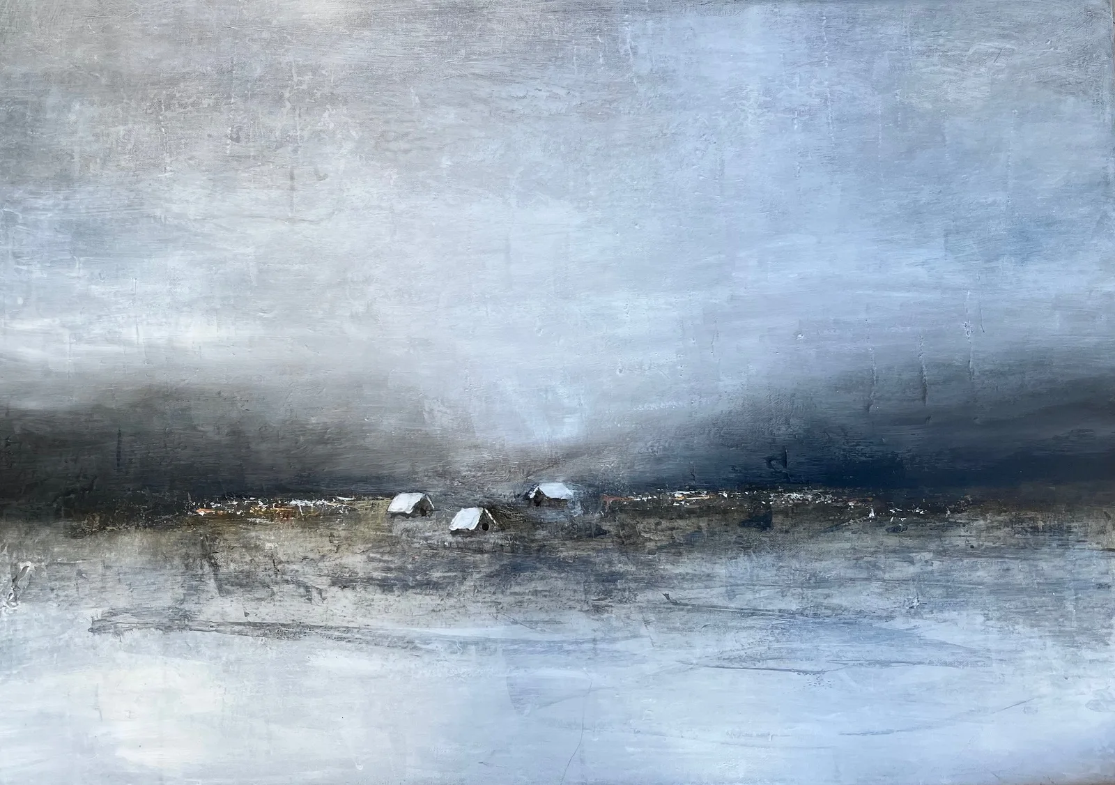 Akrylmålning Det töar av Kerstin Mattsson