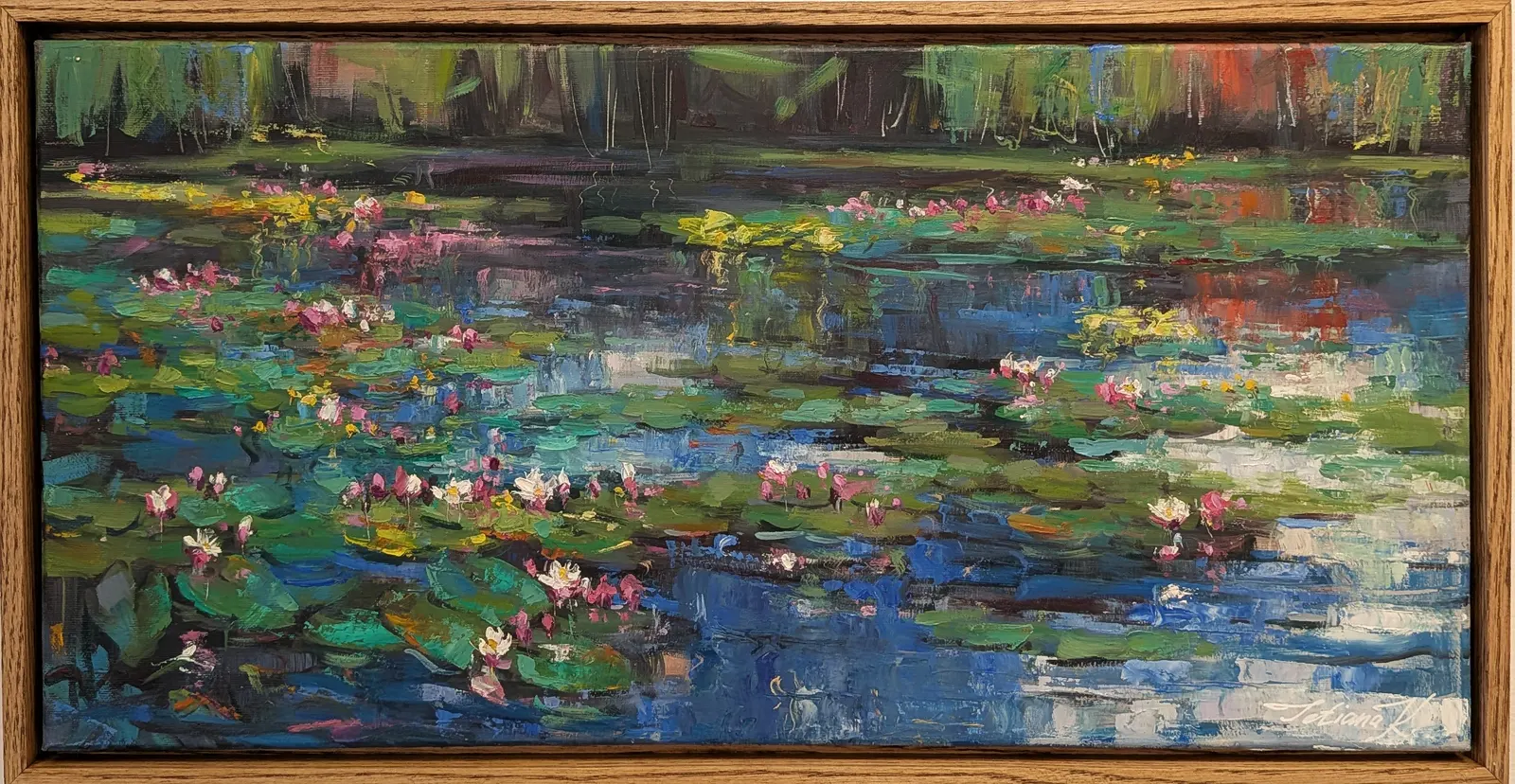 Oljemålning Backwater av Tetiana Kozhushko