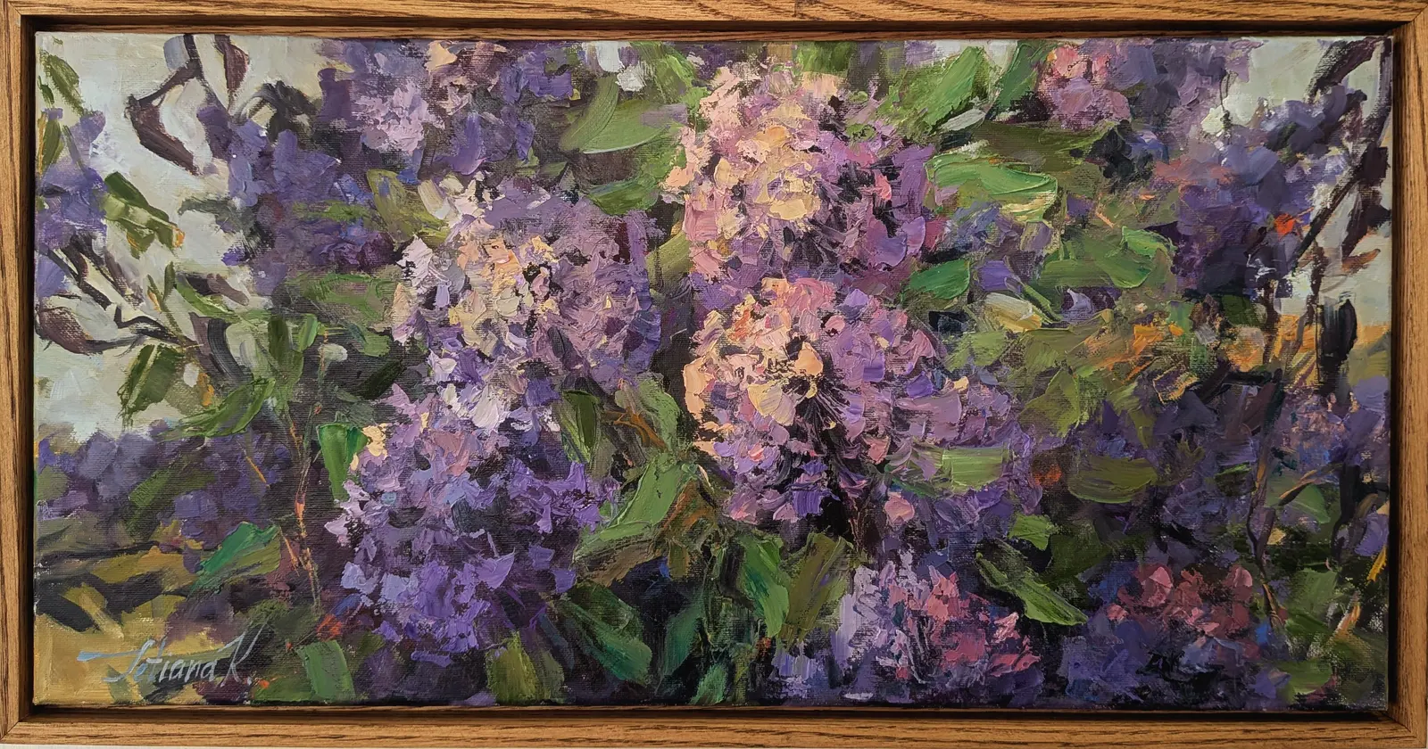 Oljemålning Morning lilac av Tetiana Kozhushko