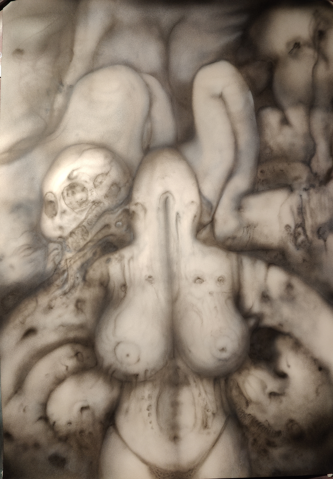 Akrylmålning av G. Nyström