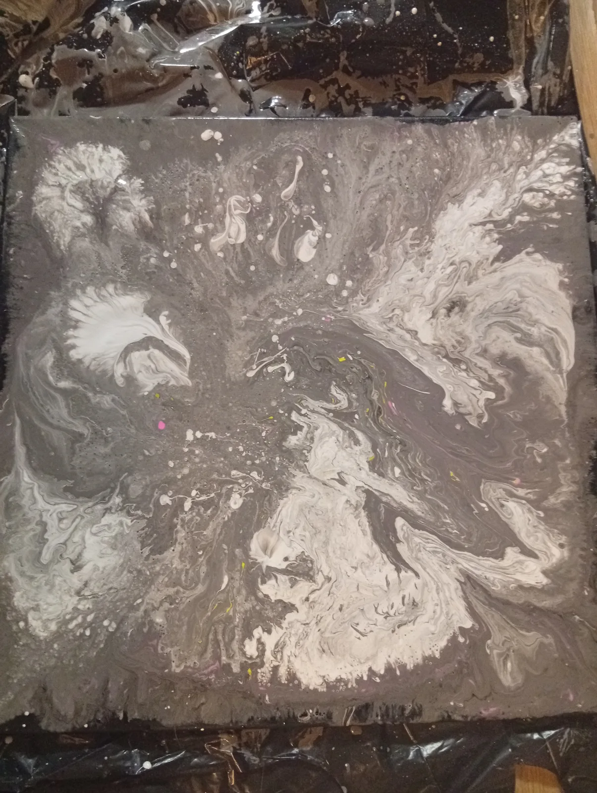 Akrylmålning Vågor av Annika Nordkvist