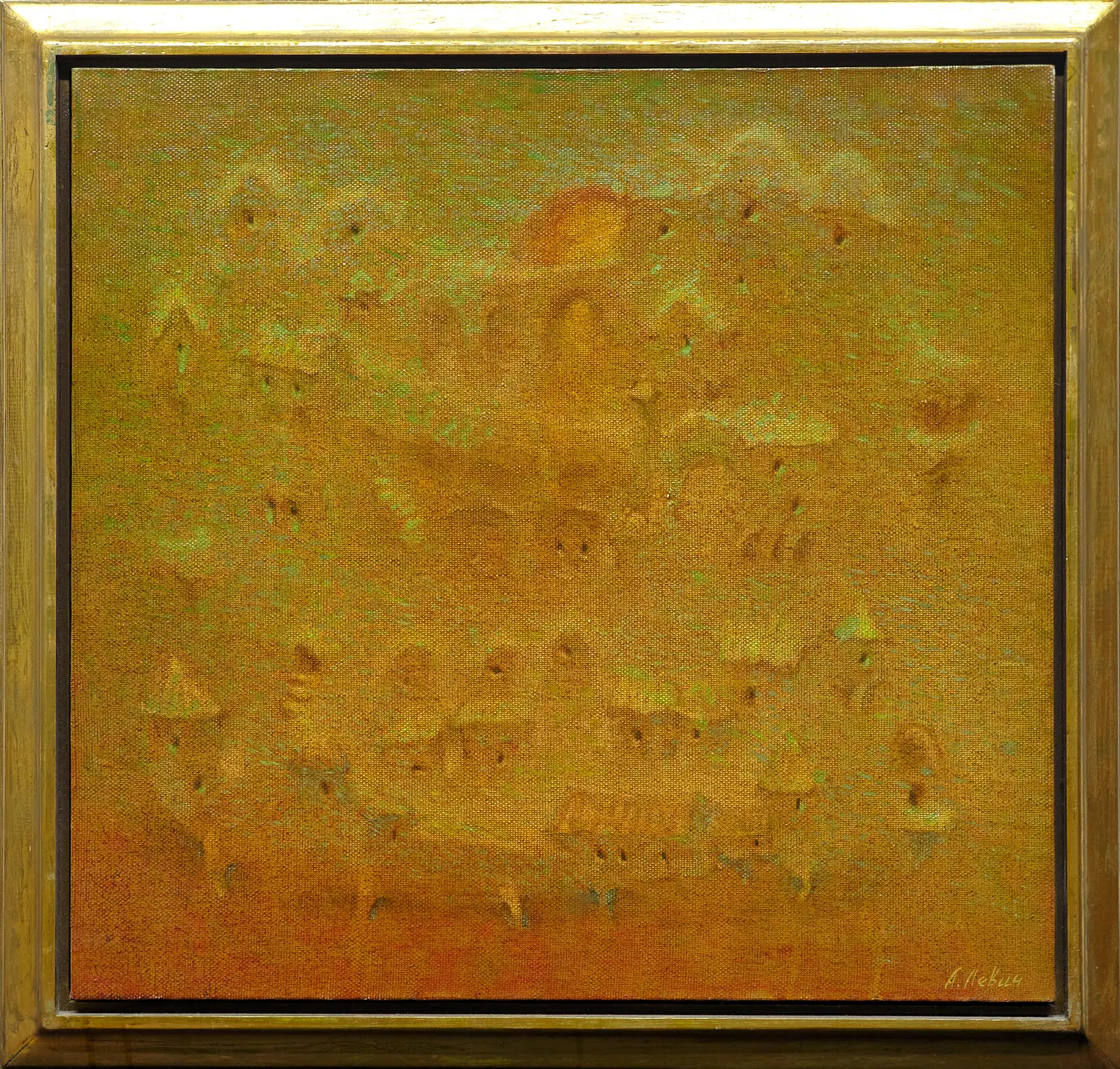 Oljemålning The Freezing Town av Alexander Levich