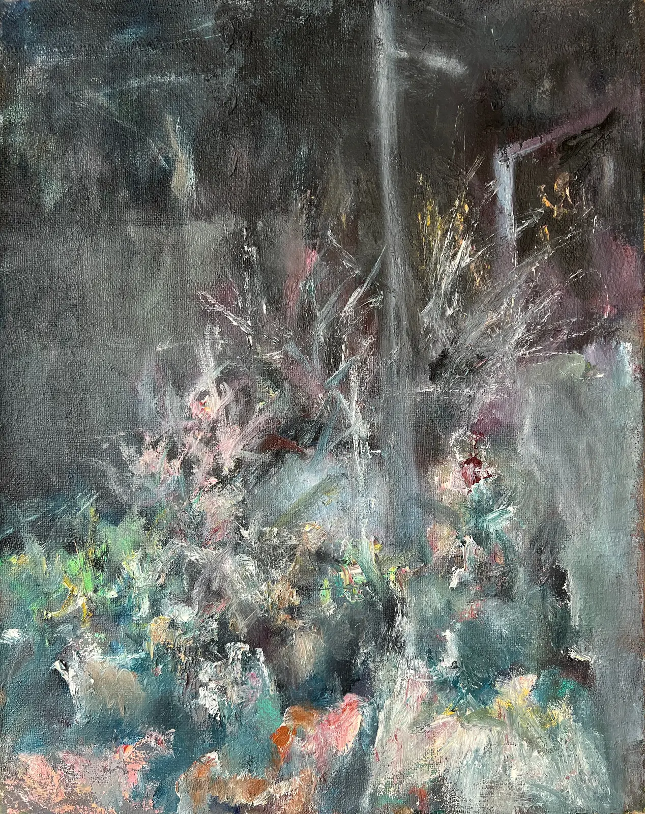 Oljemålning Night Lights av Zakhar Shevchuk