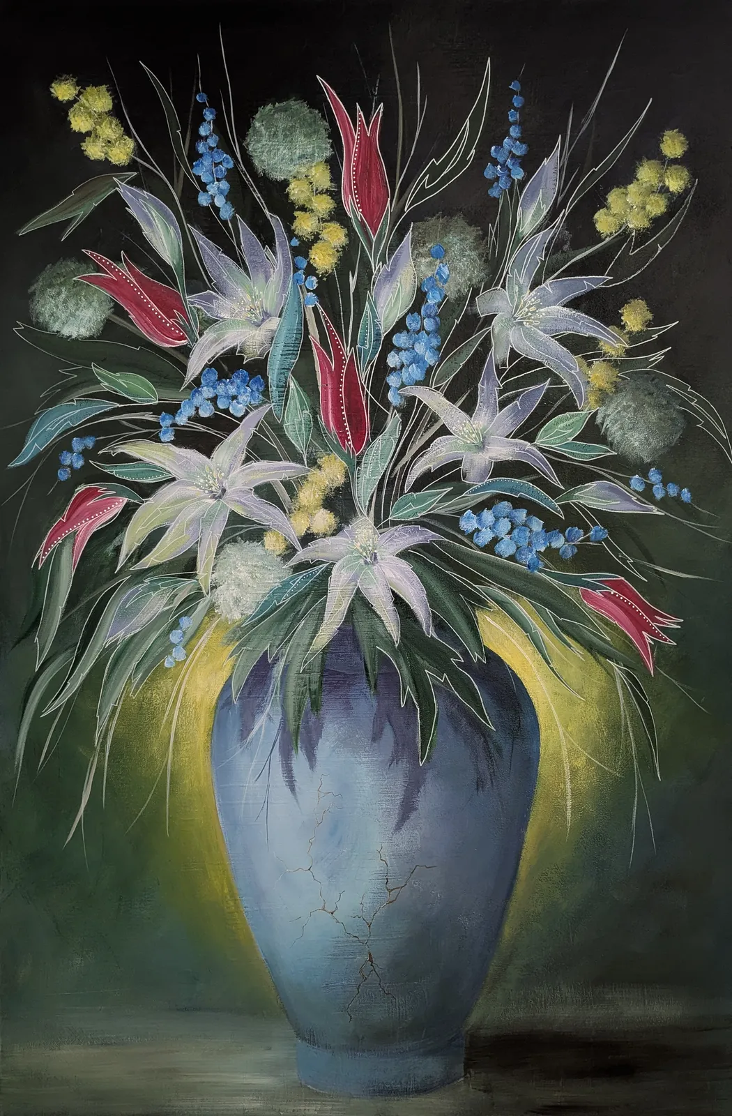 Akrylmålning For you av Tutta Domenstam