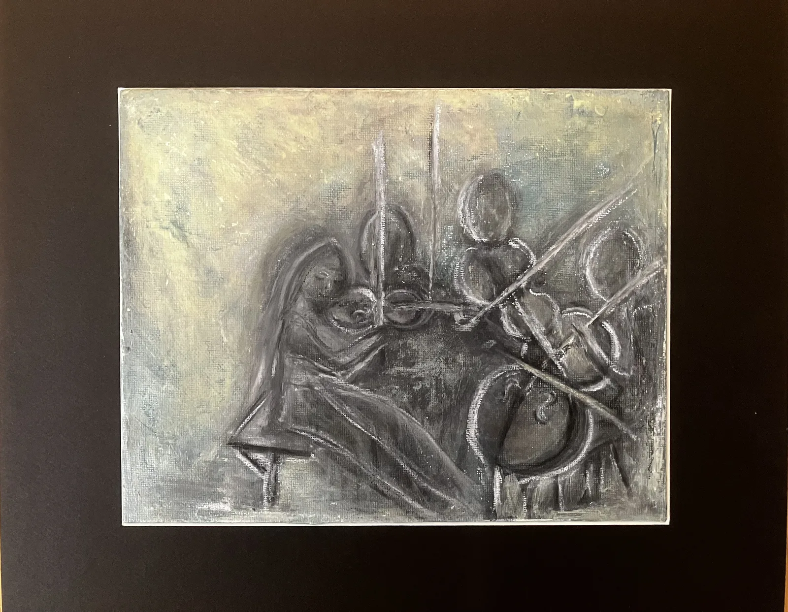 Akrylmålning String Quartet av Verity Gunning-Olsson