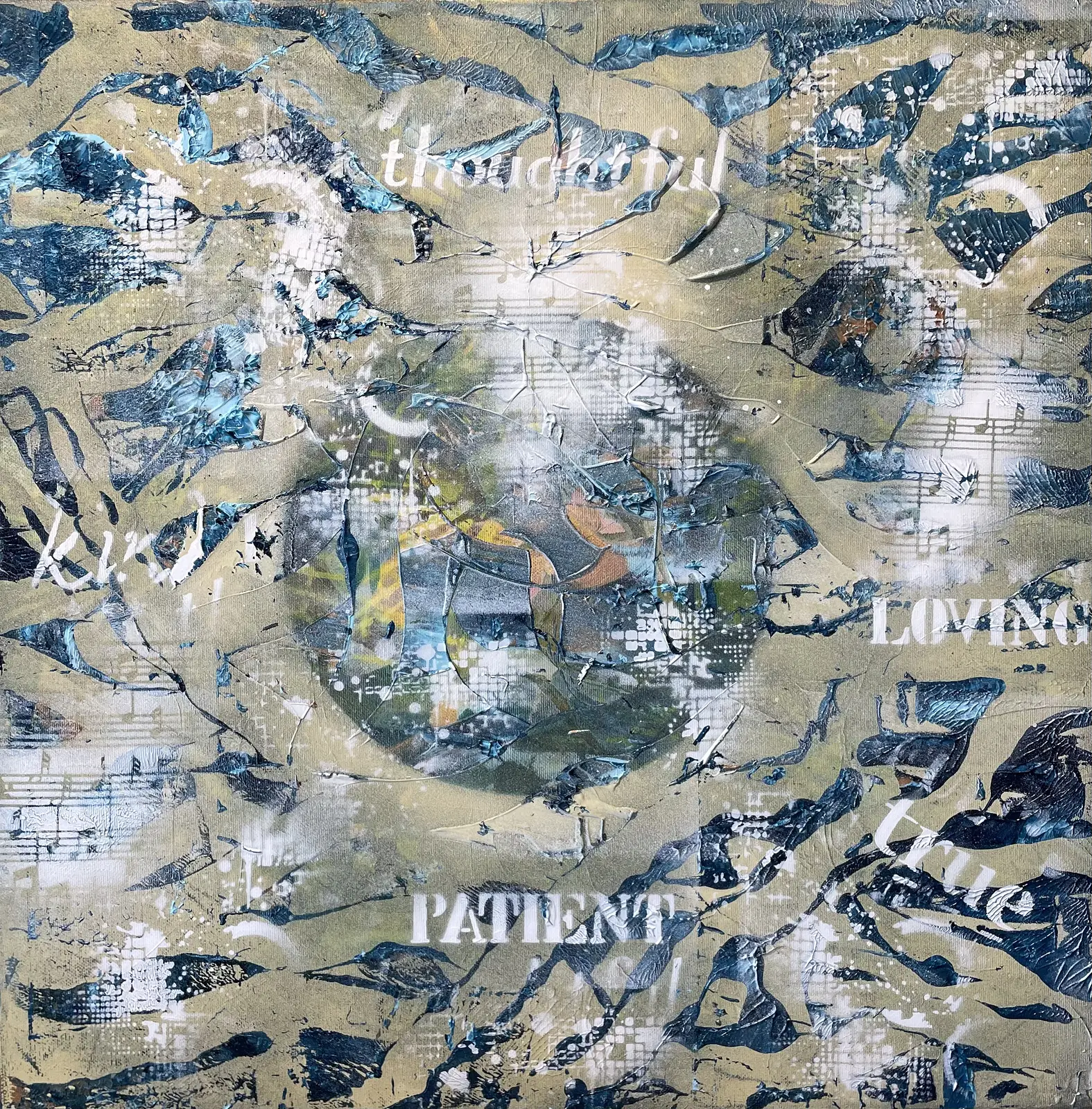 Akrylmålning LÅT KÄNSLORNA TALA av Kicki Pettersson