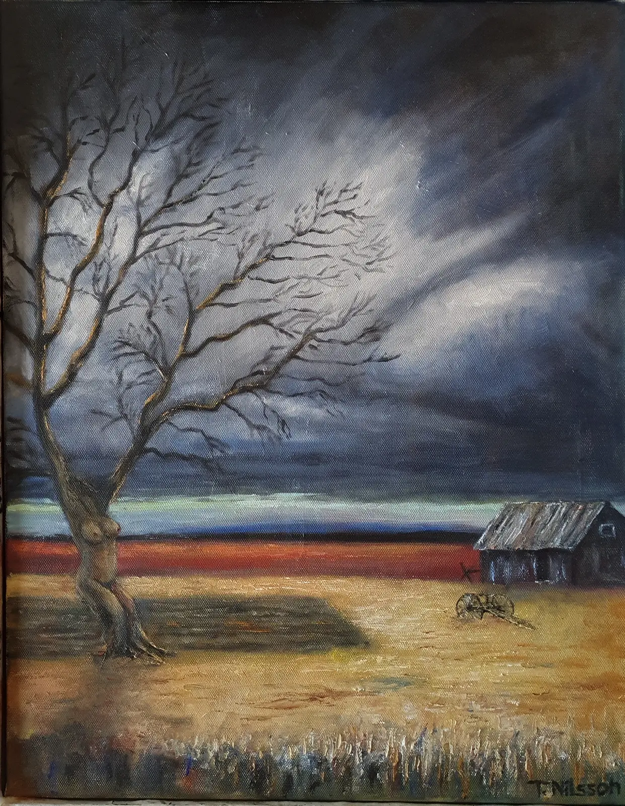 Oljemålning Countryside av Tony Nilsson