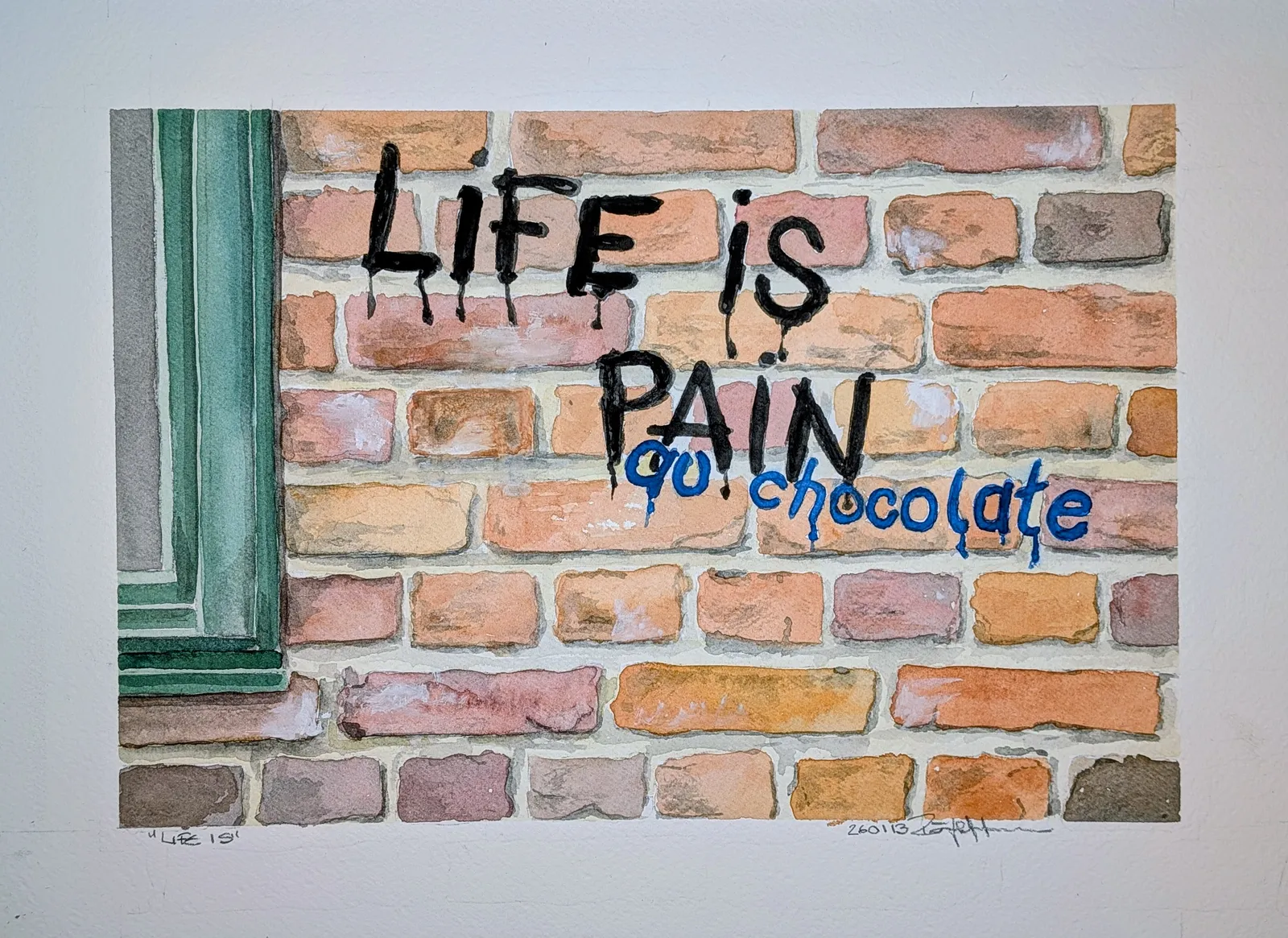 Akvarell Life is av Pär Håkan Henriksson