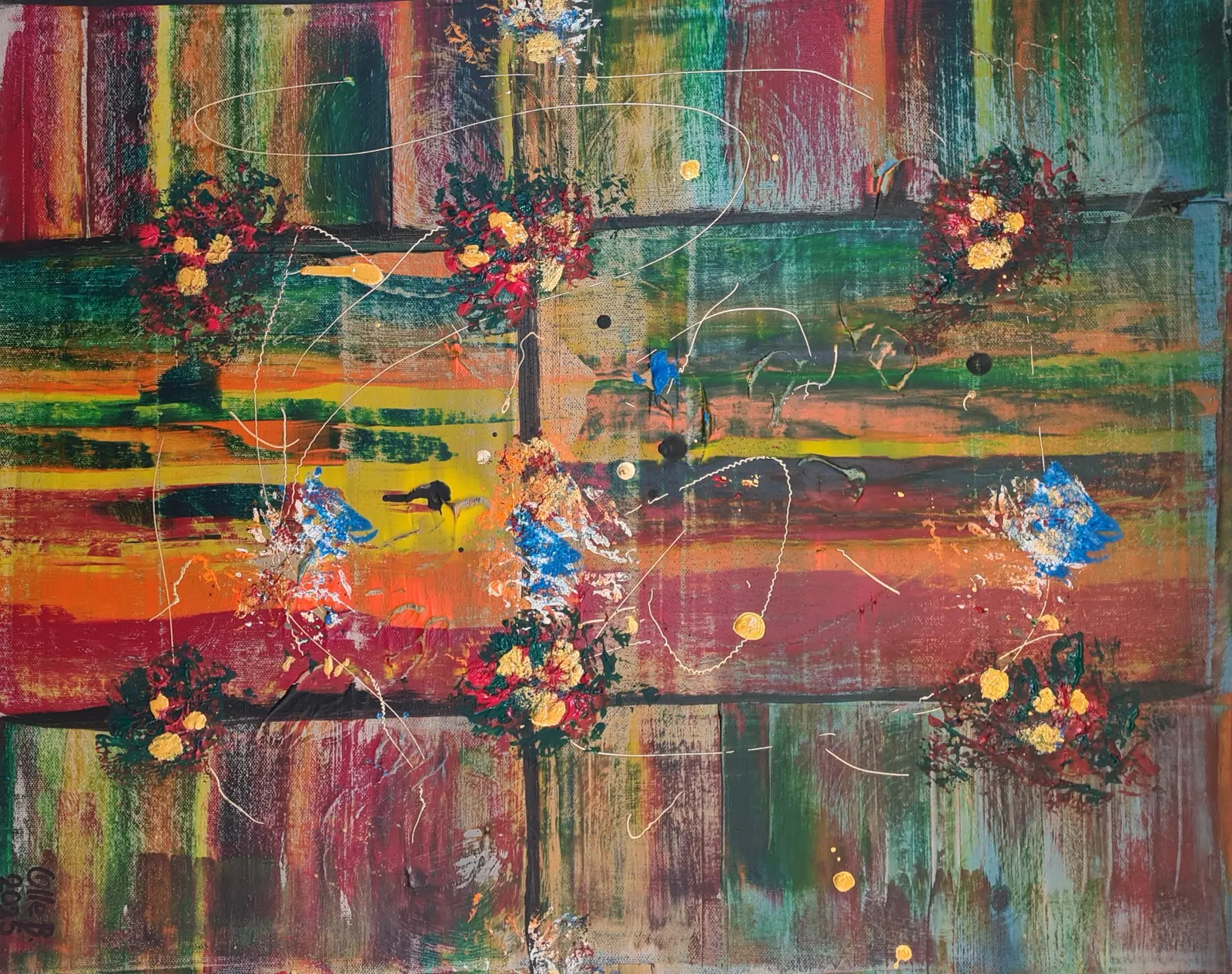 Akrylmålning Naturlikt av Olle Brobeck