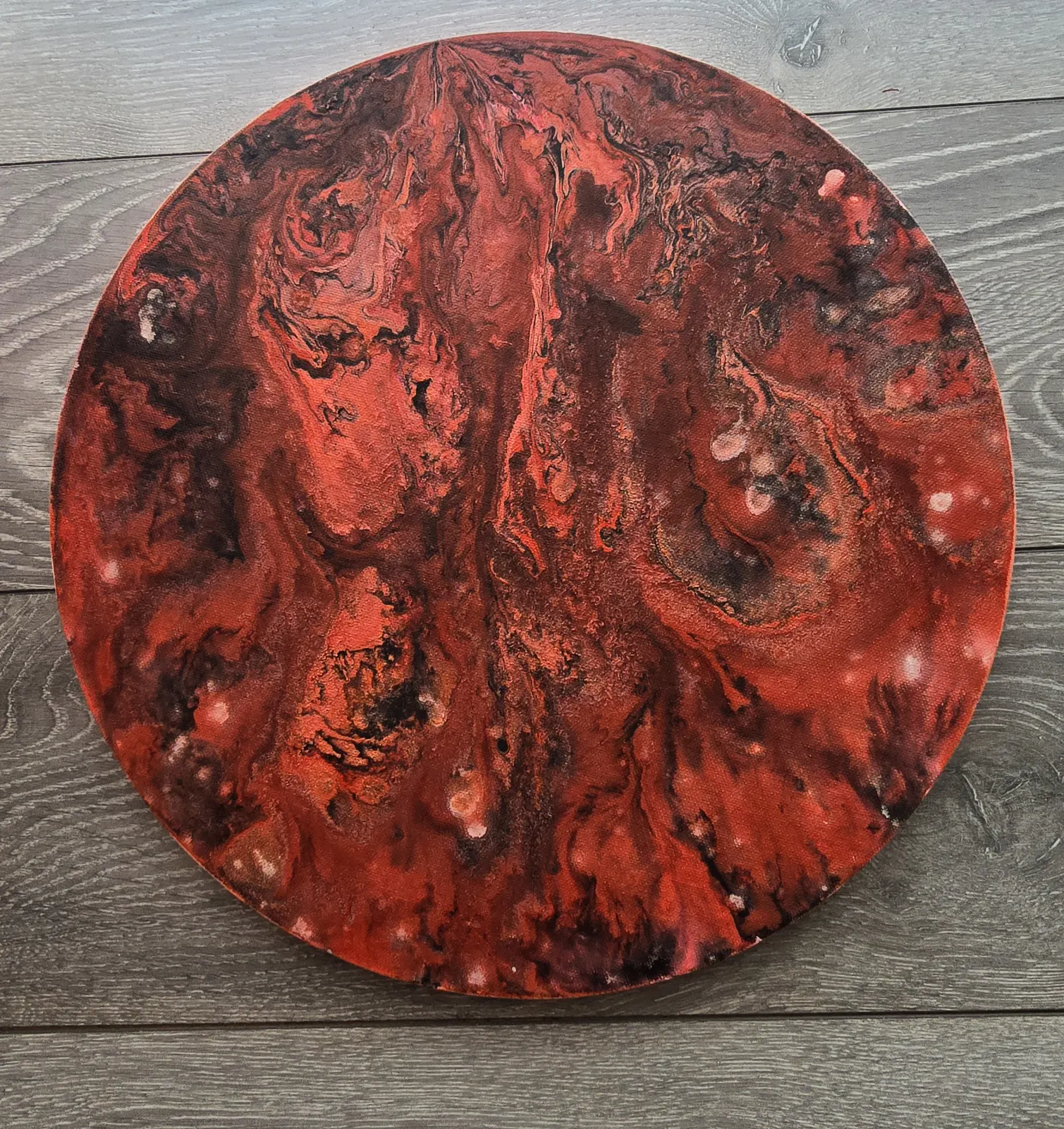 Akrylmålning Volcaris av Marita Westerberg