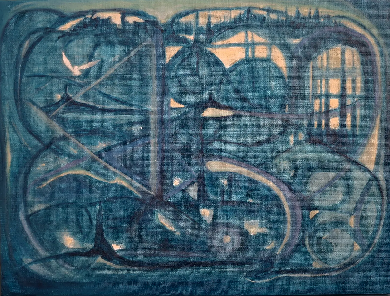 Akrylmålning av Anna Karin Karlsson