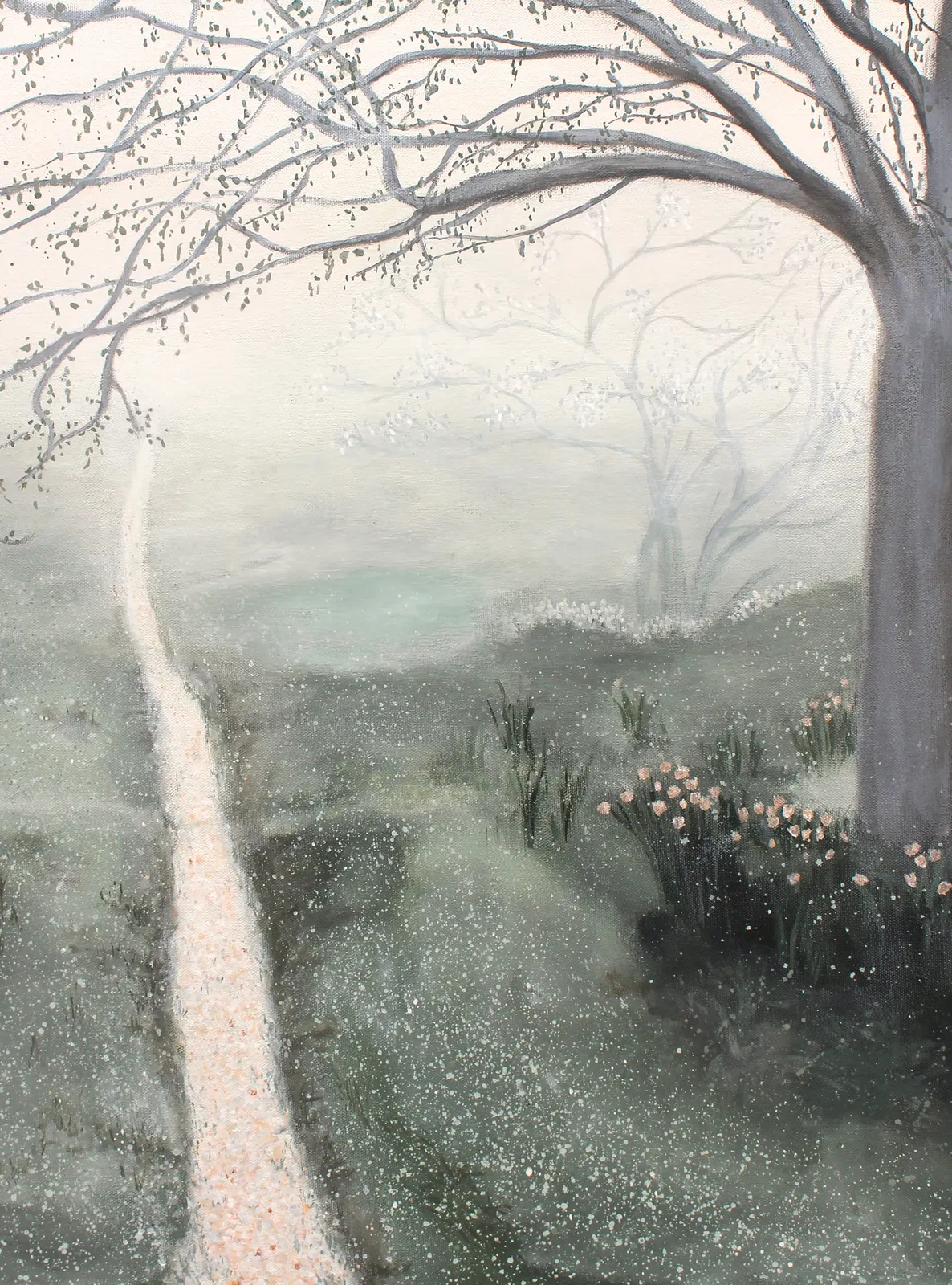 Akrylmålning Vägen hem av Anna-Sara