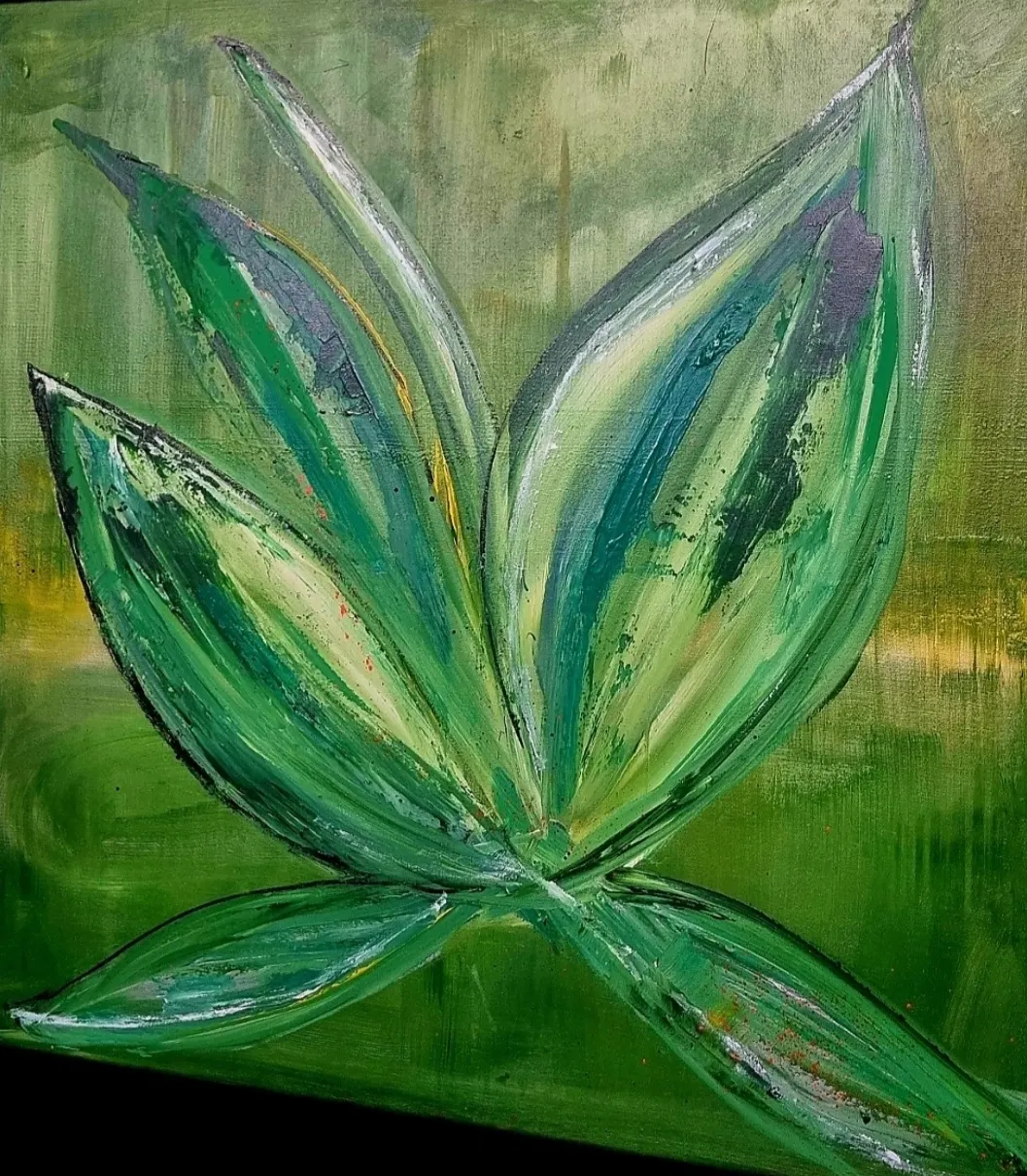 Akrylmålning LEKFULL av CAMILLA THELIN