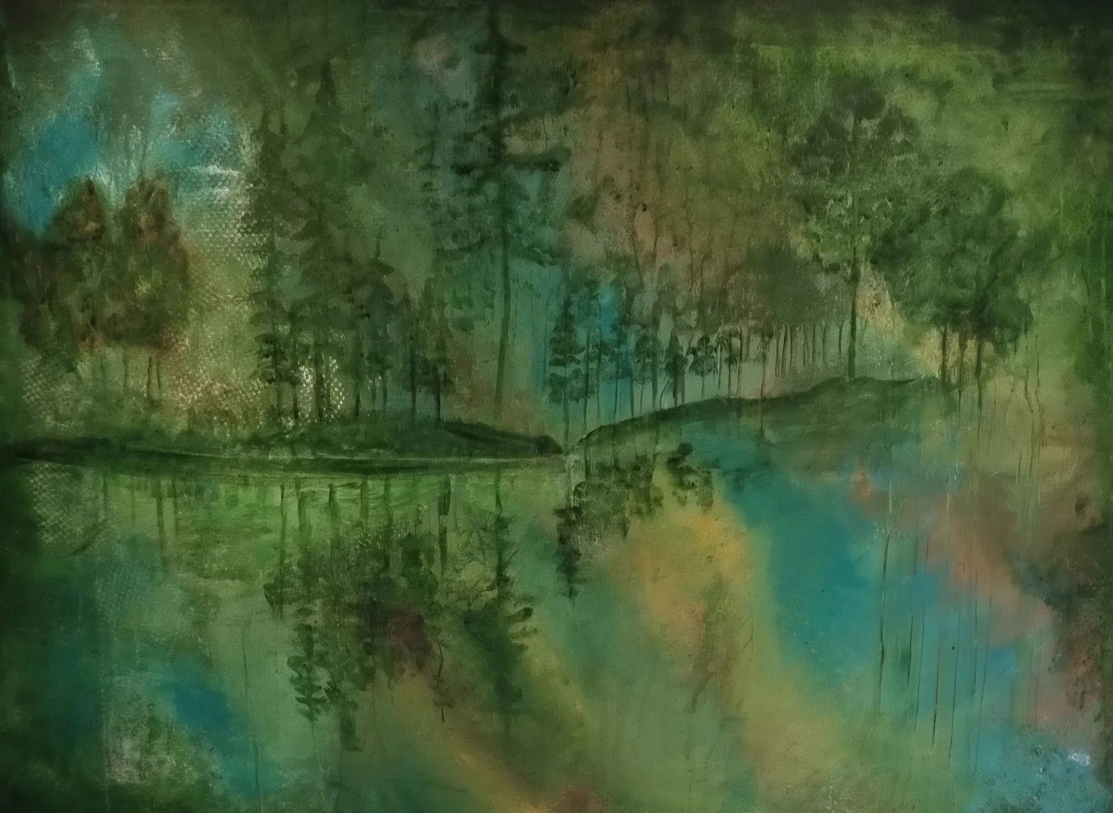 Akrylmålning AVSKILDHET av CAMILLA THELIN