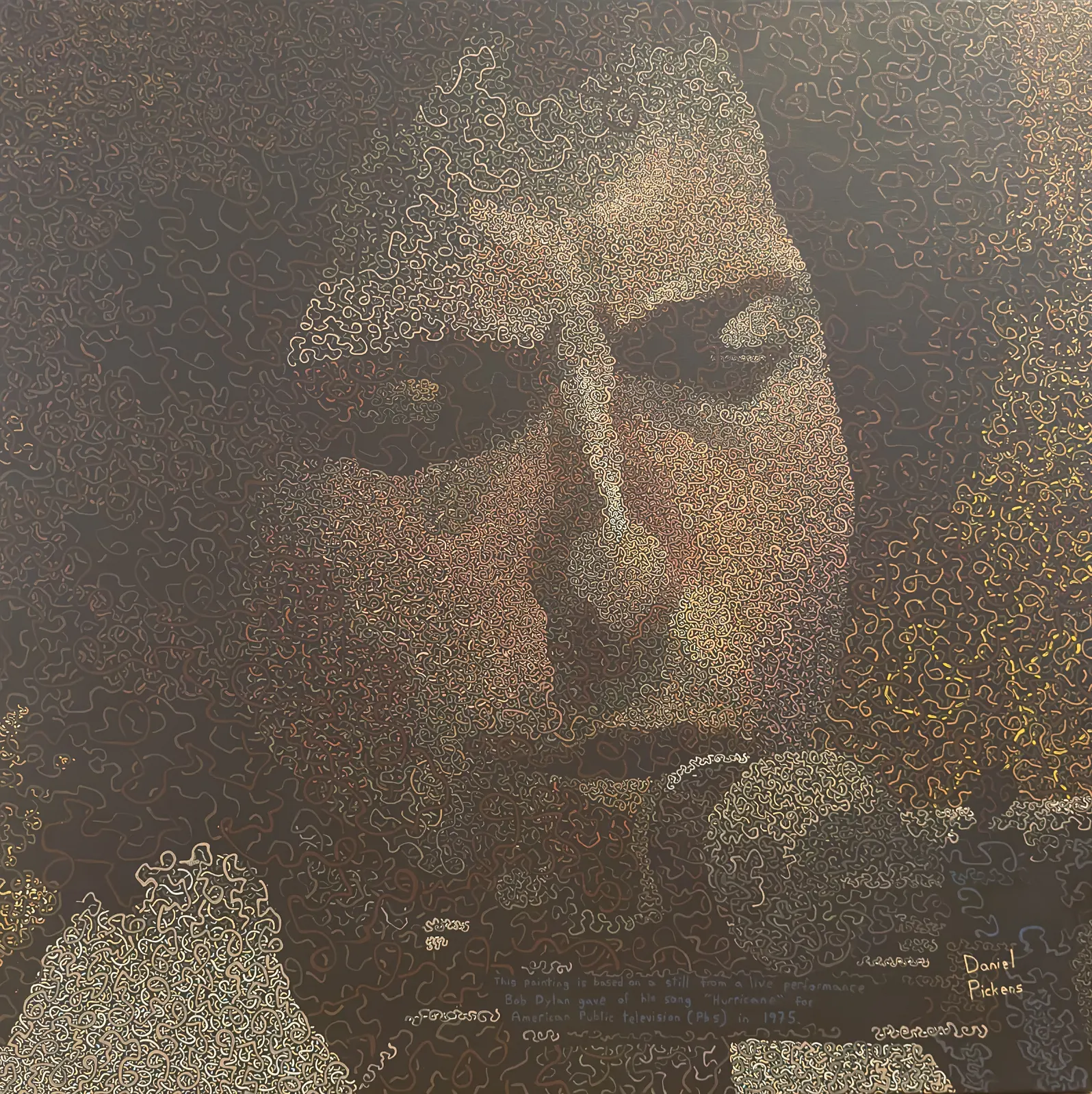 Akrylmålning The hurricane av Daniel Pickens