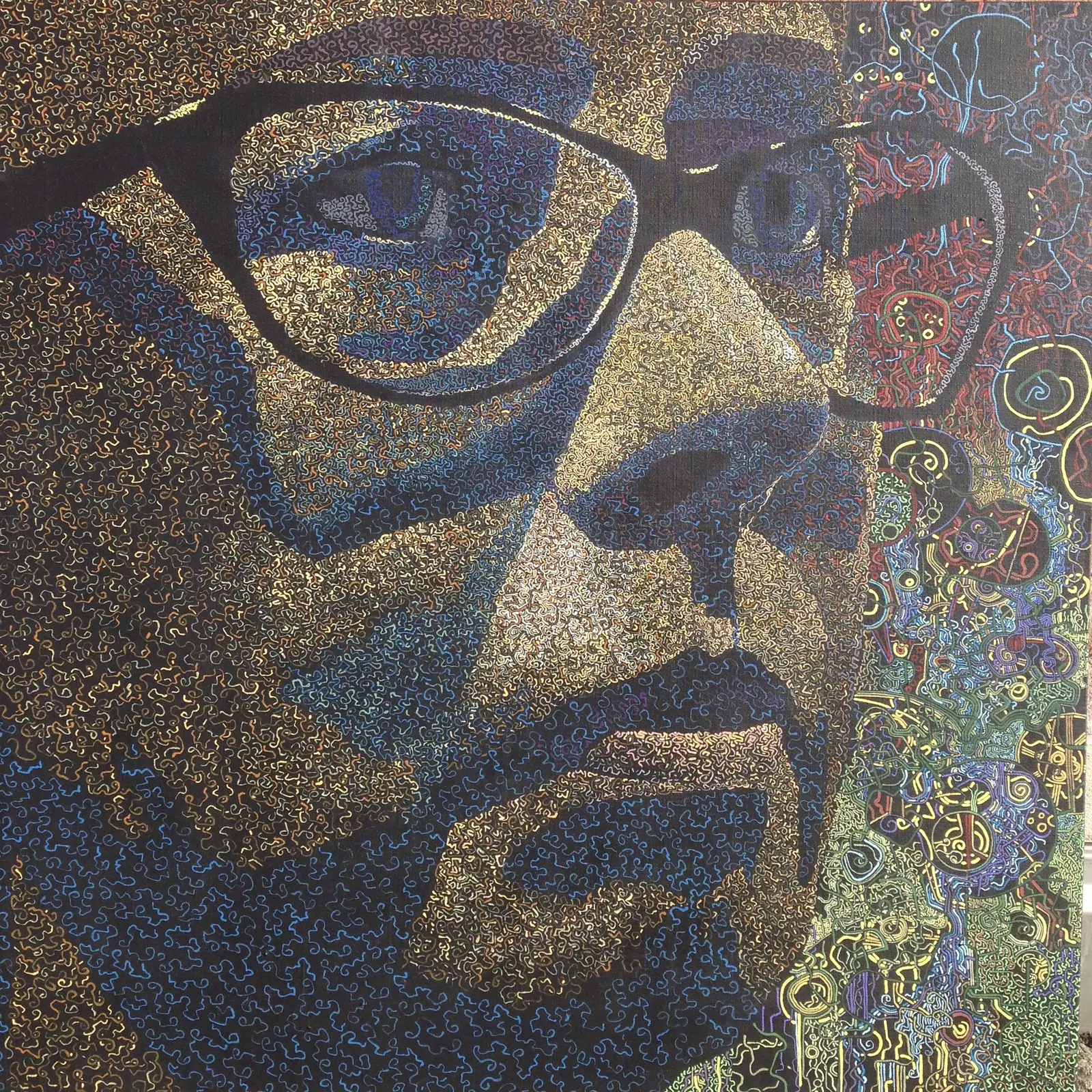 Akrylmålning Lenita av Daniel Pickens