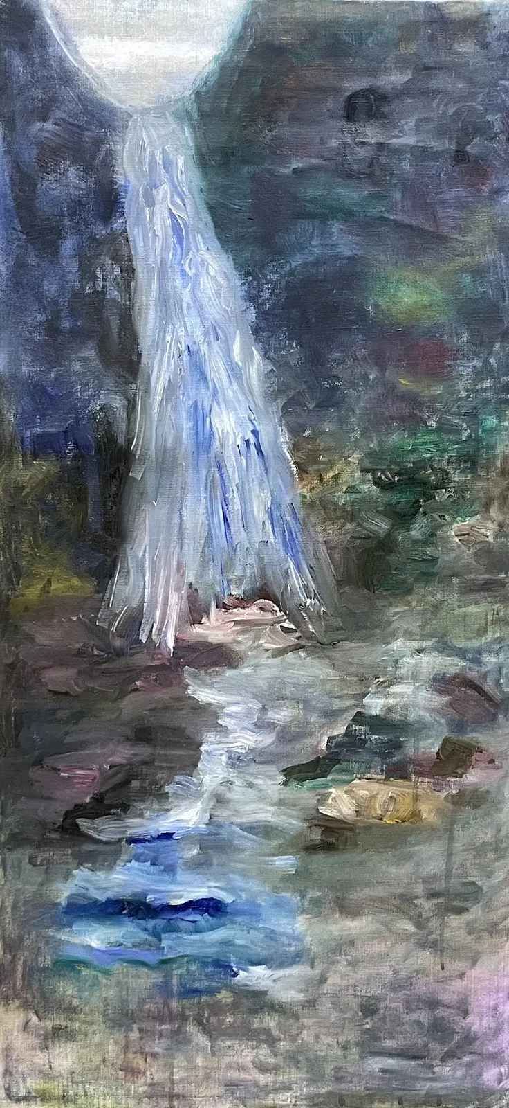 Oljemålning Vattenfallet av Sara Berlin