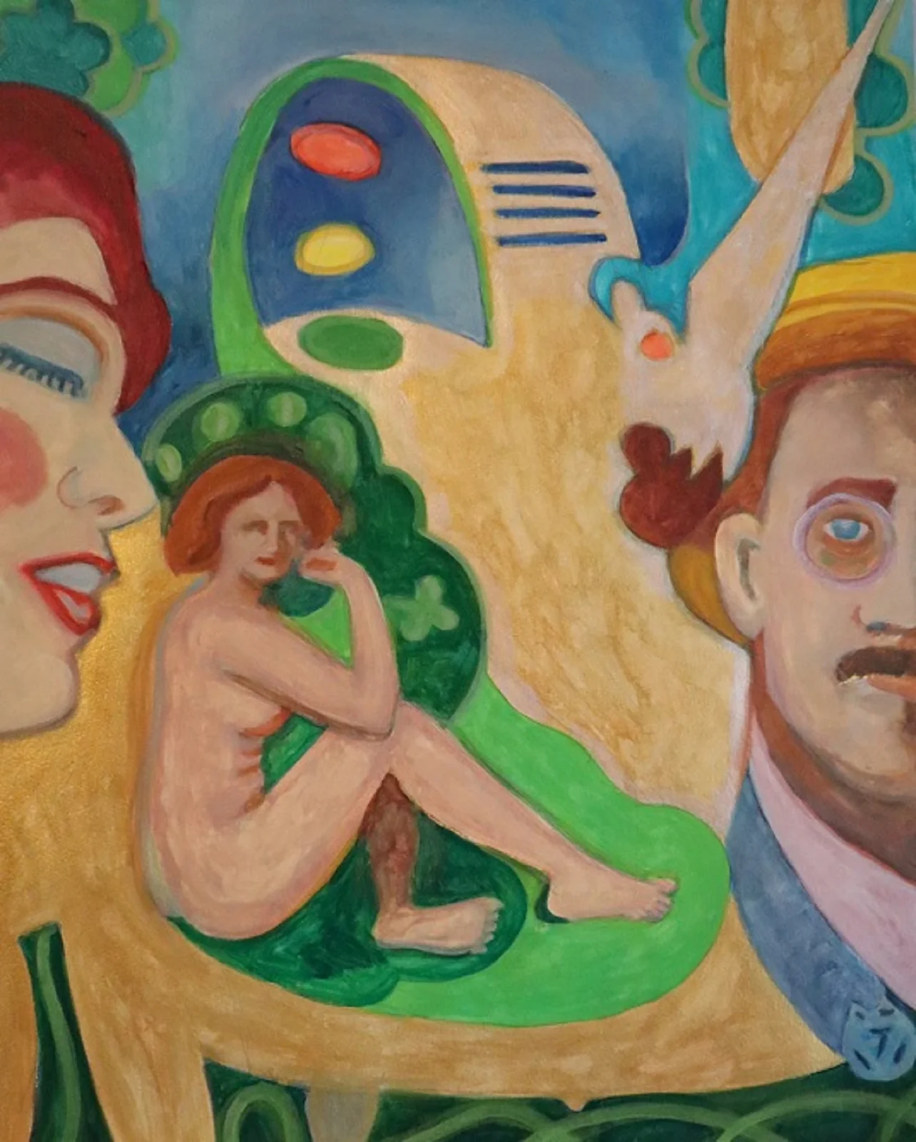 105 ) The Pique-Nique with HCE, ALP and Issy by the River Liffy av Victor Finnigan